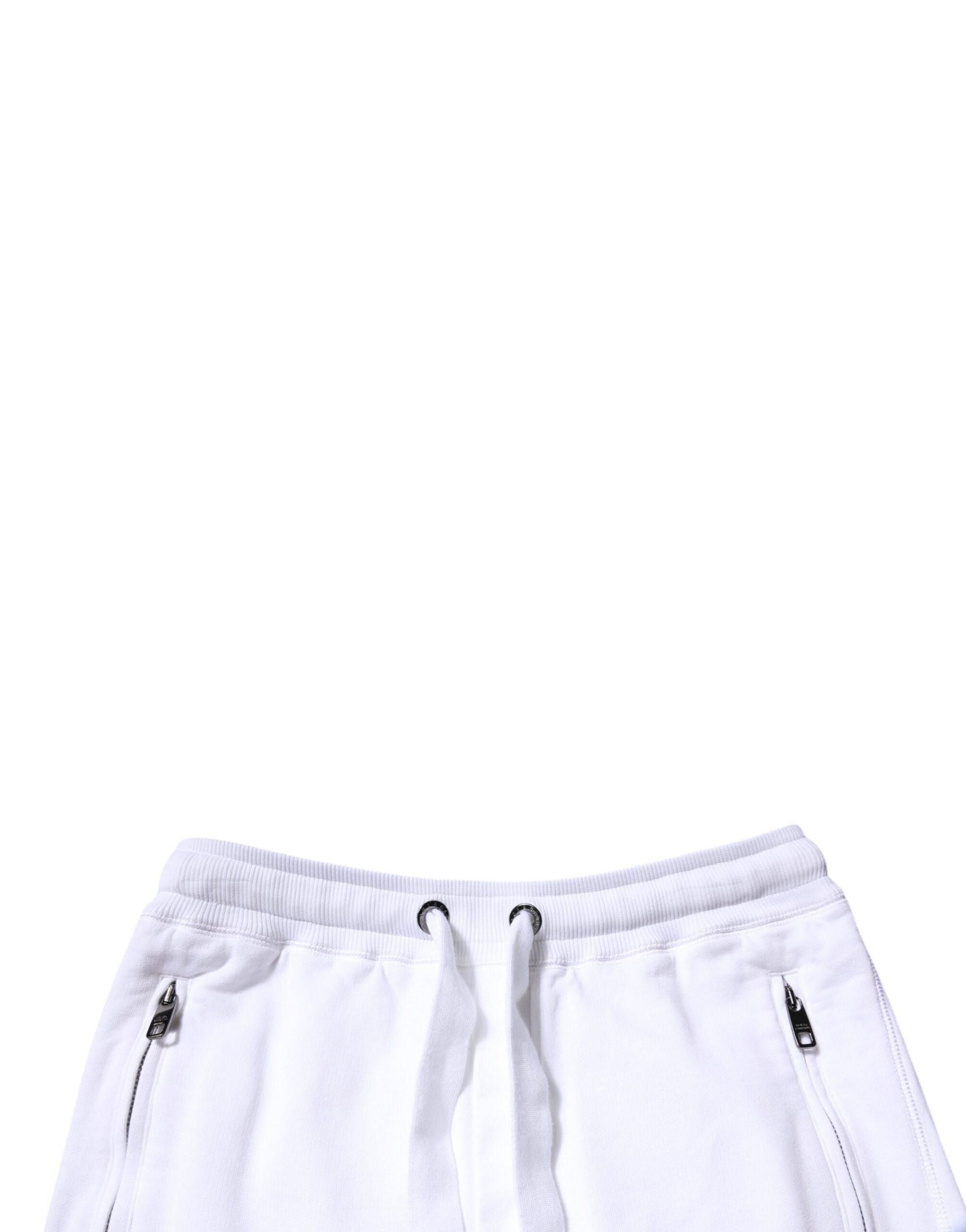 Dolce & Gabbana – Weiße Jogginghose aus Baumwolle mit Logo