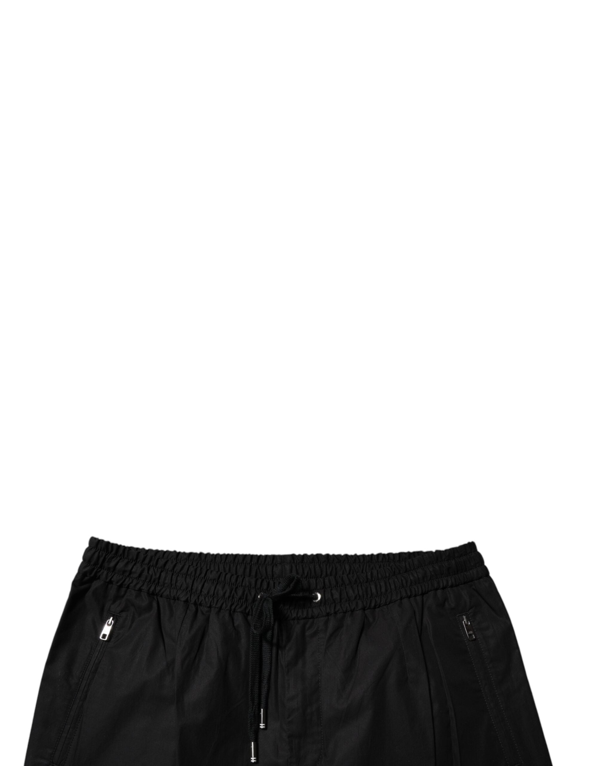 Dolce & Gabbana Schwarze Jogginghose aus Baumwolle für Herren
