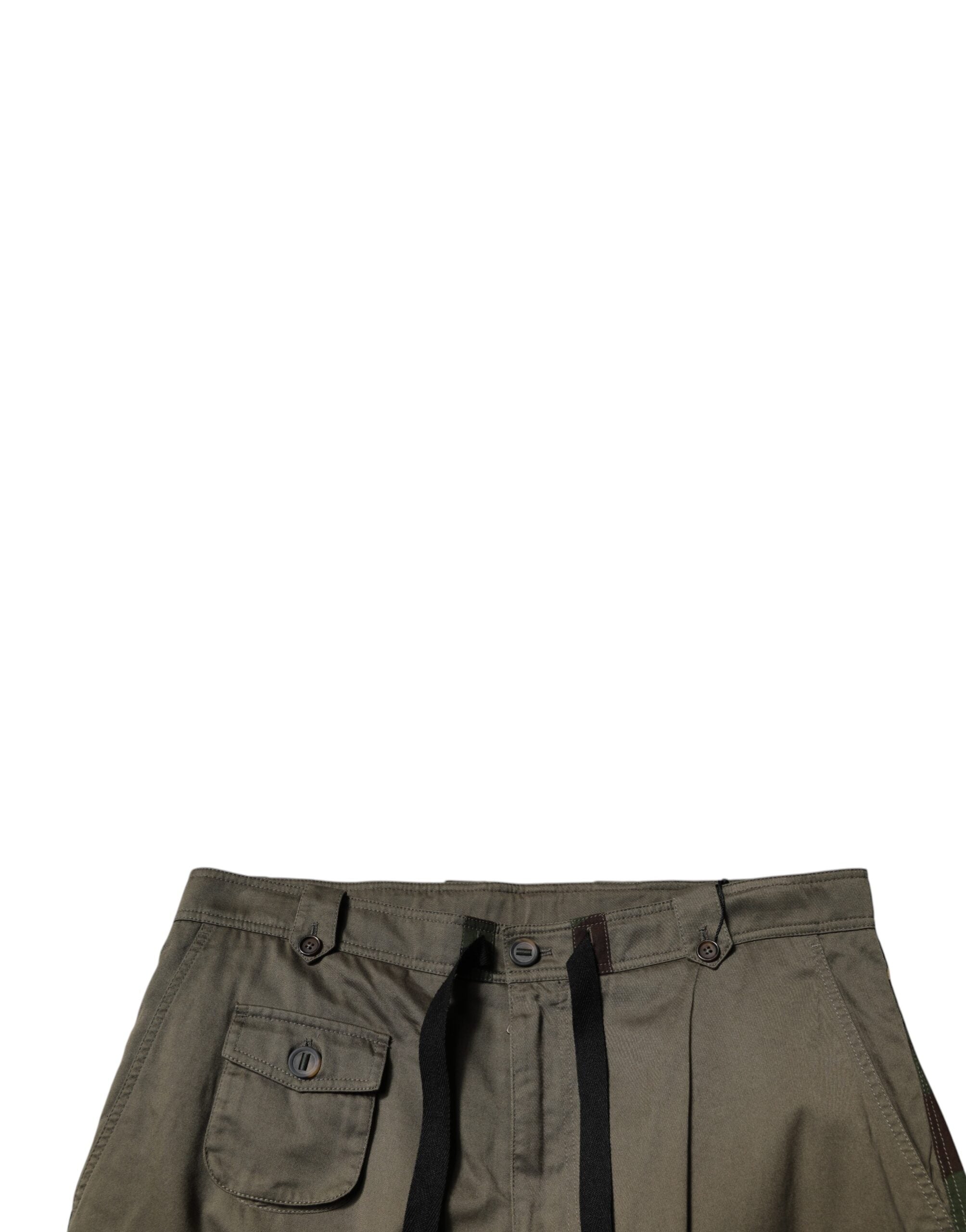 Dolce & Gabbana Mehrfarbige Patchwork-Cargohose mit Camouflage-Muster