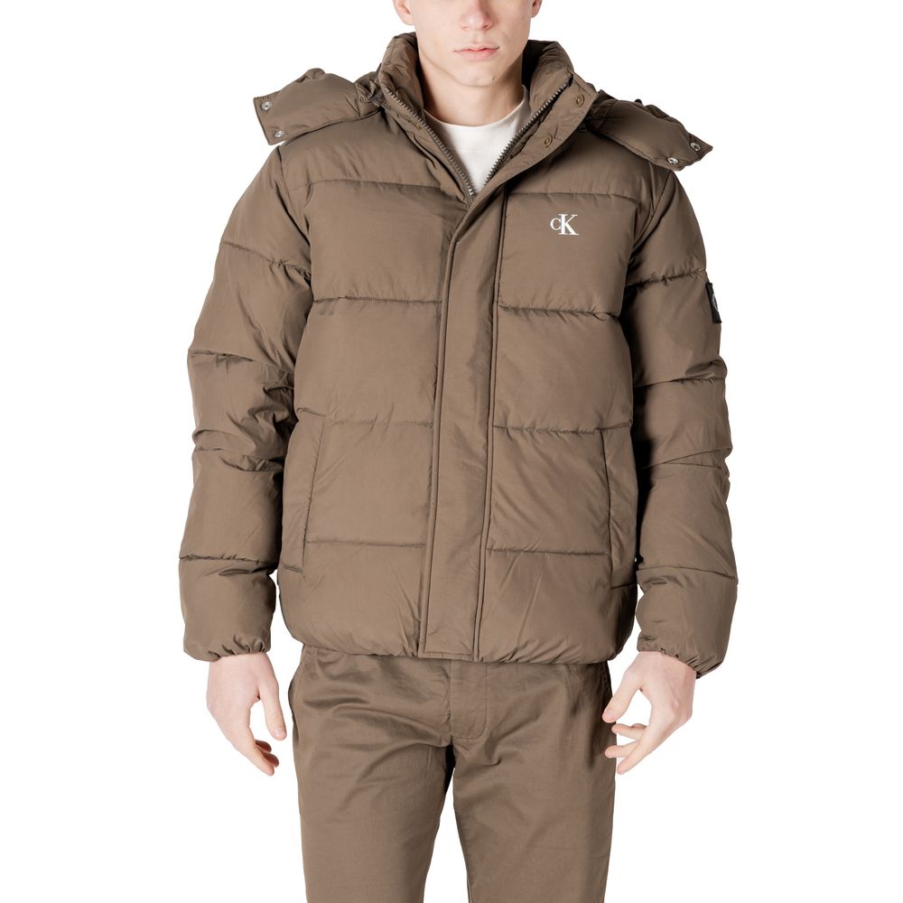 Calvin Klein Jeans Gray Polyamide Jackets & Coat
