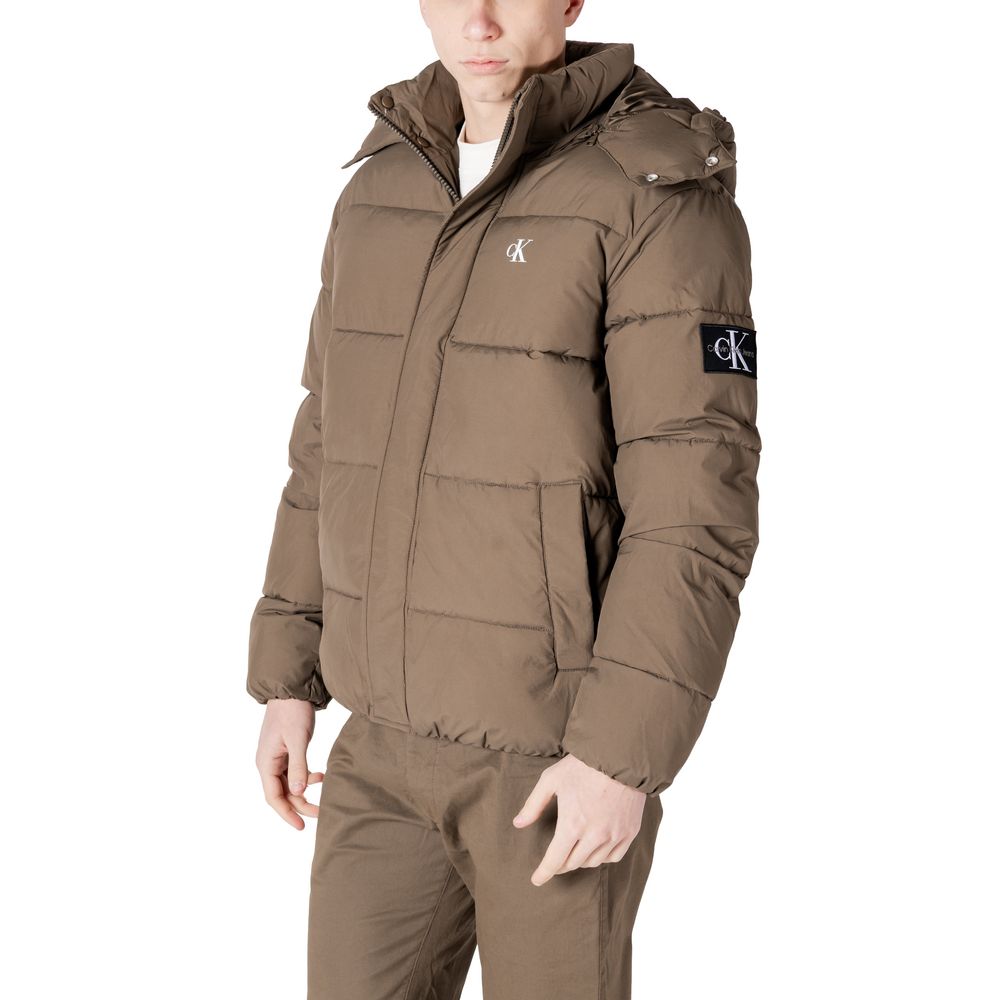 Calvin Klein Jeans Gray Polyamide Jackets & Coat