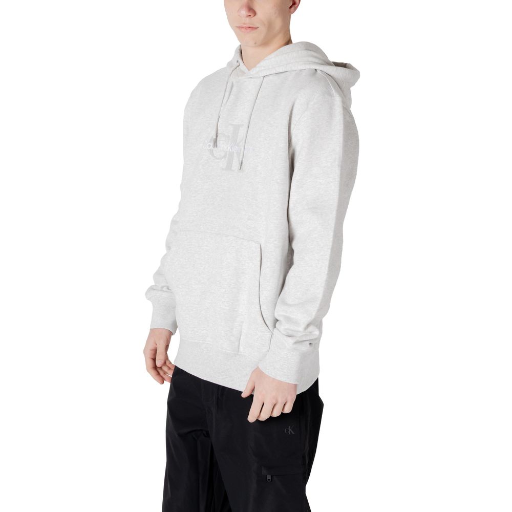 Grauer Baumwollpullover von Calvin Klein Jeans