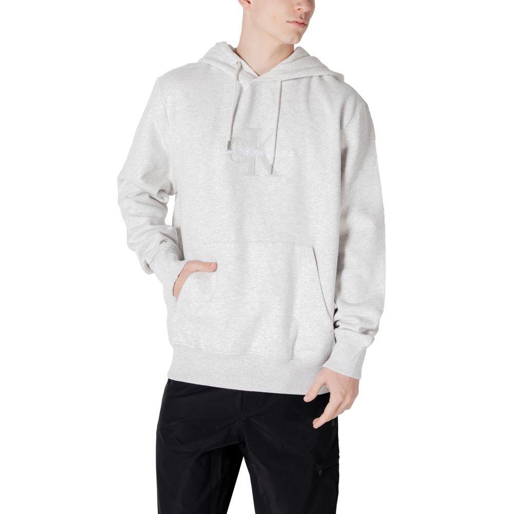 Grauer Baumwollpullover von Calvin Klein Jeans