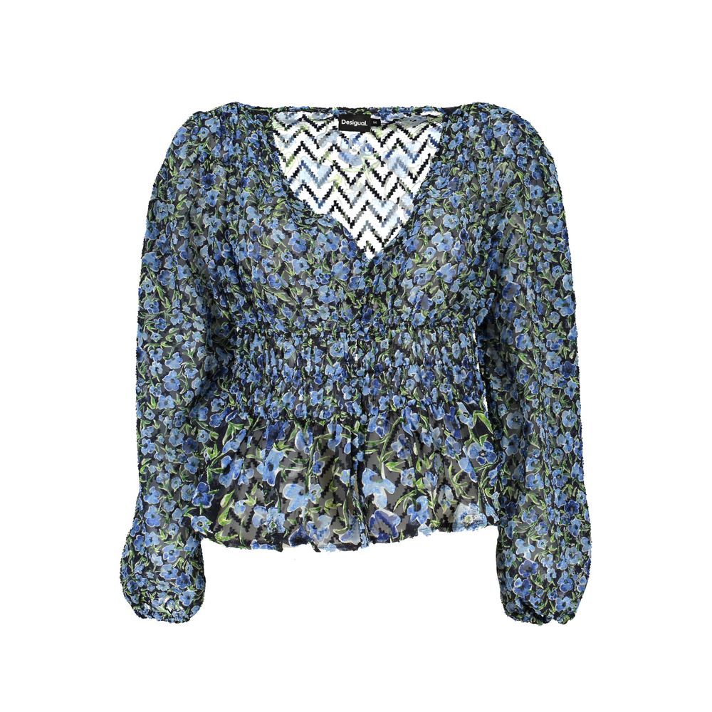 Desigual Blauer Polyesterpullover
