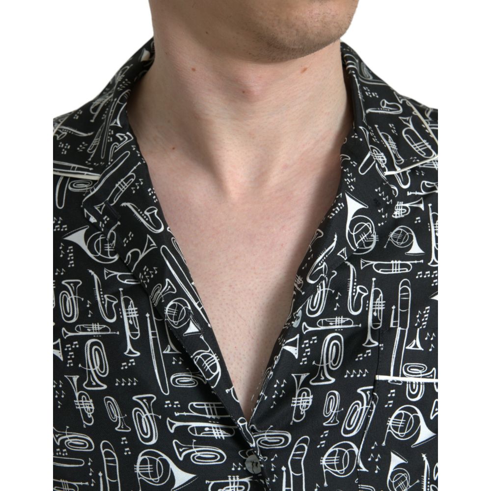 Tricou Dolce & Gabbana Negru din Mătase