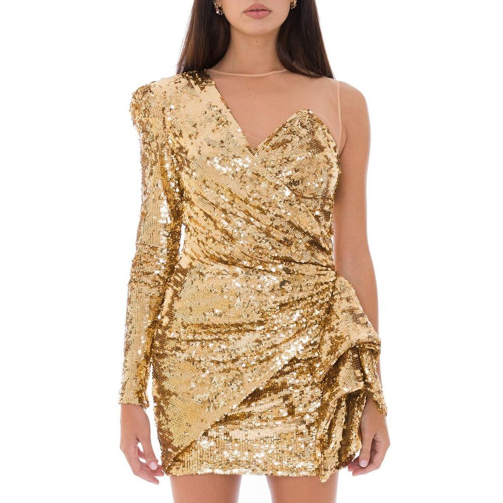 Rochie Elisabetta Franchi din poliamidă galbenă