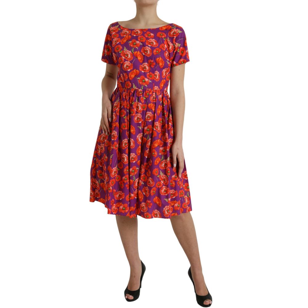 Rochie Dolce & Gabbana din bumbac violet