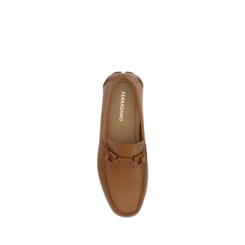 Ferragamo – Verzierte Fahrer-Loafer