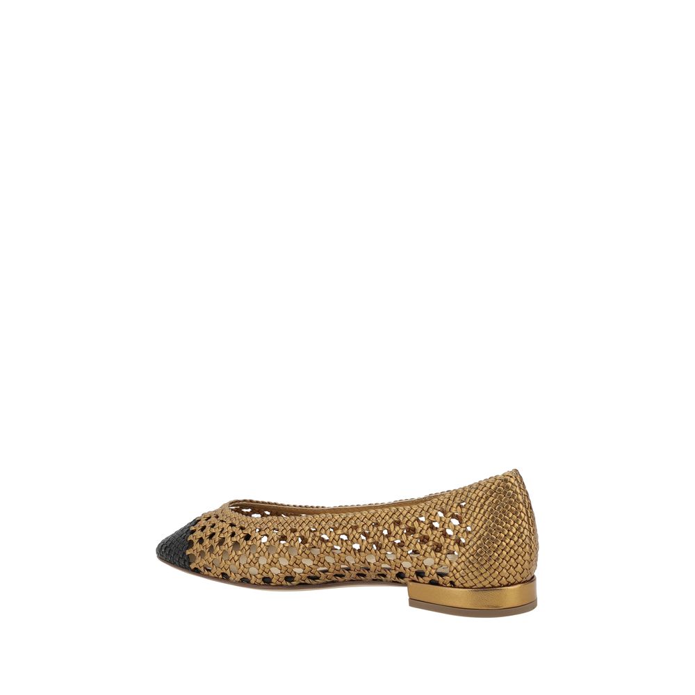 Francesco Russo Gewebte Ballerinas