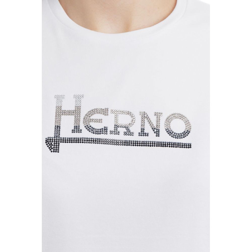 Topuri și tricou Herno din bumbac alb