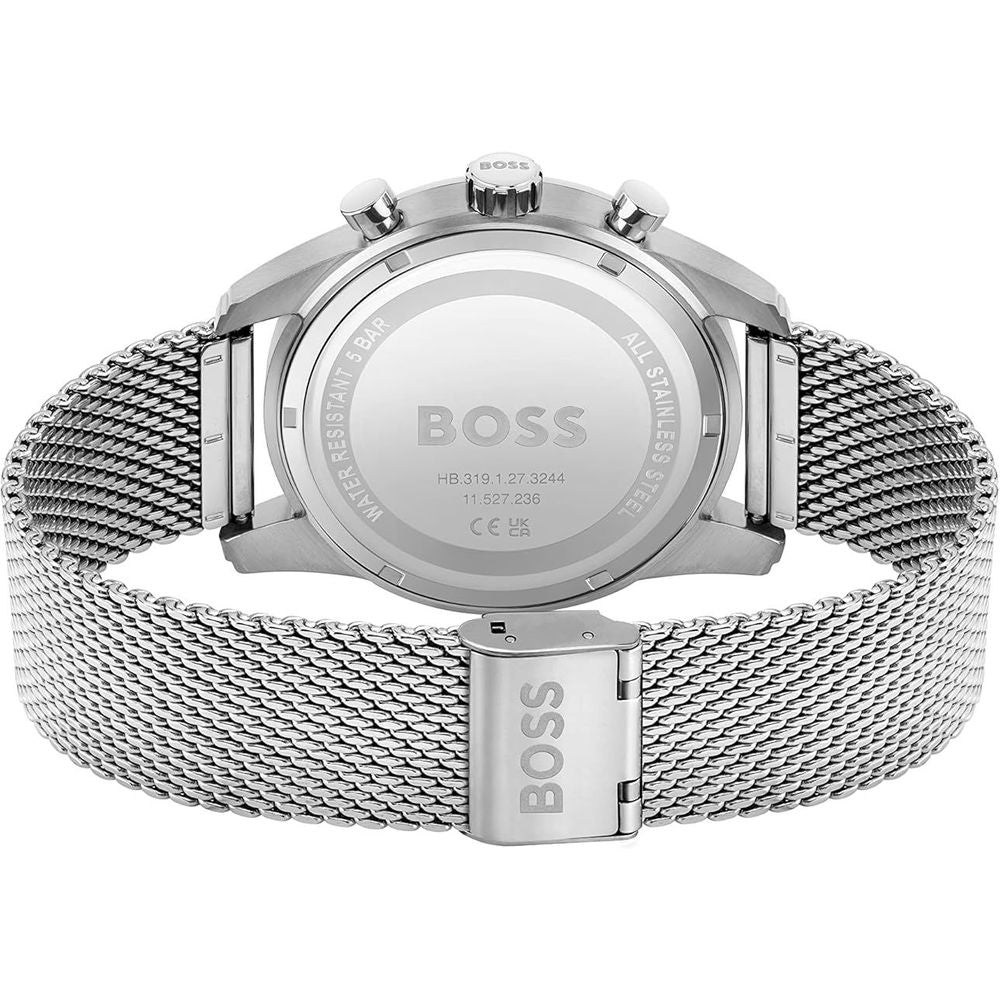 Ceas Hugo Boss argintiu din oțel inoxidabil