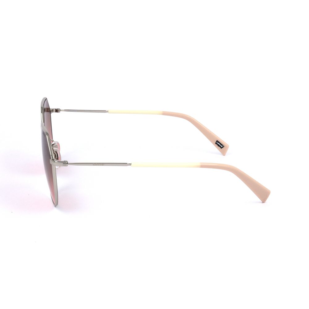 Levi's – Goldene Sonnenbrille aus Edelstahl