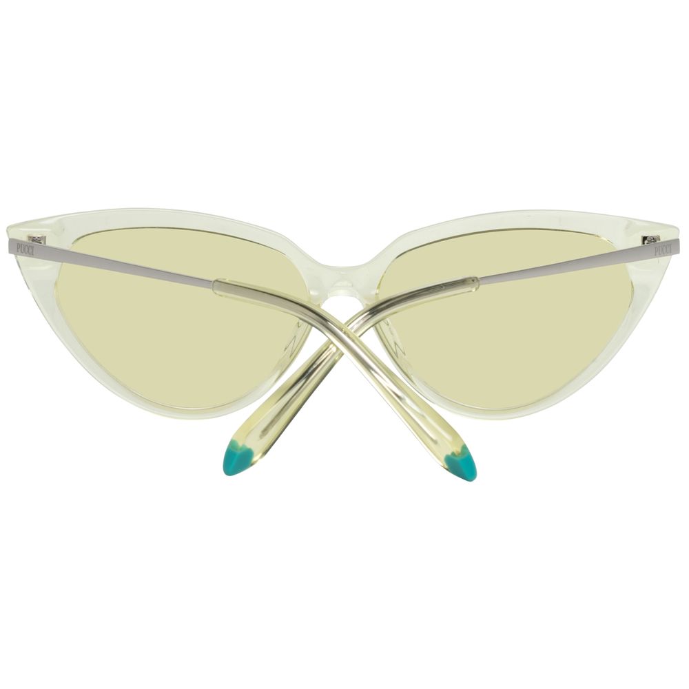 Emilio Pucci Sonnenbrille aus gelbem Metall