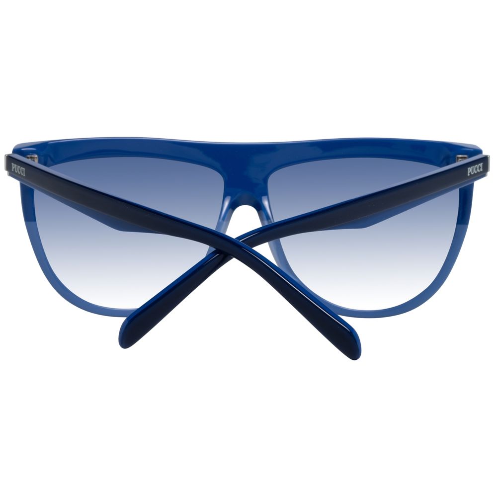 Emilio Pucci – Blaue Sonnenbrille aus Kunststoff