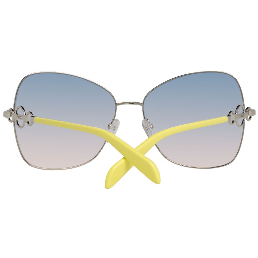 Emilio Pucci Sonnenbrille aus grauem Metall