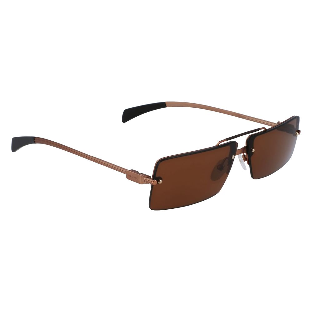 Ferragamo Sonnenbrille aus gelbem Metall