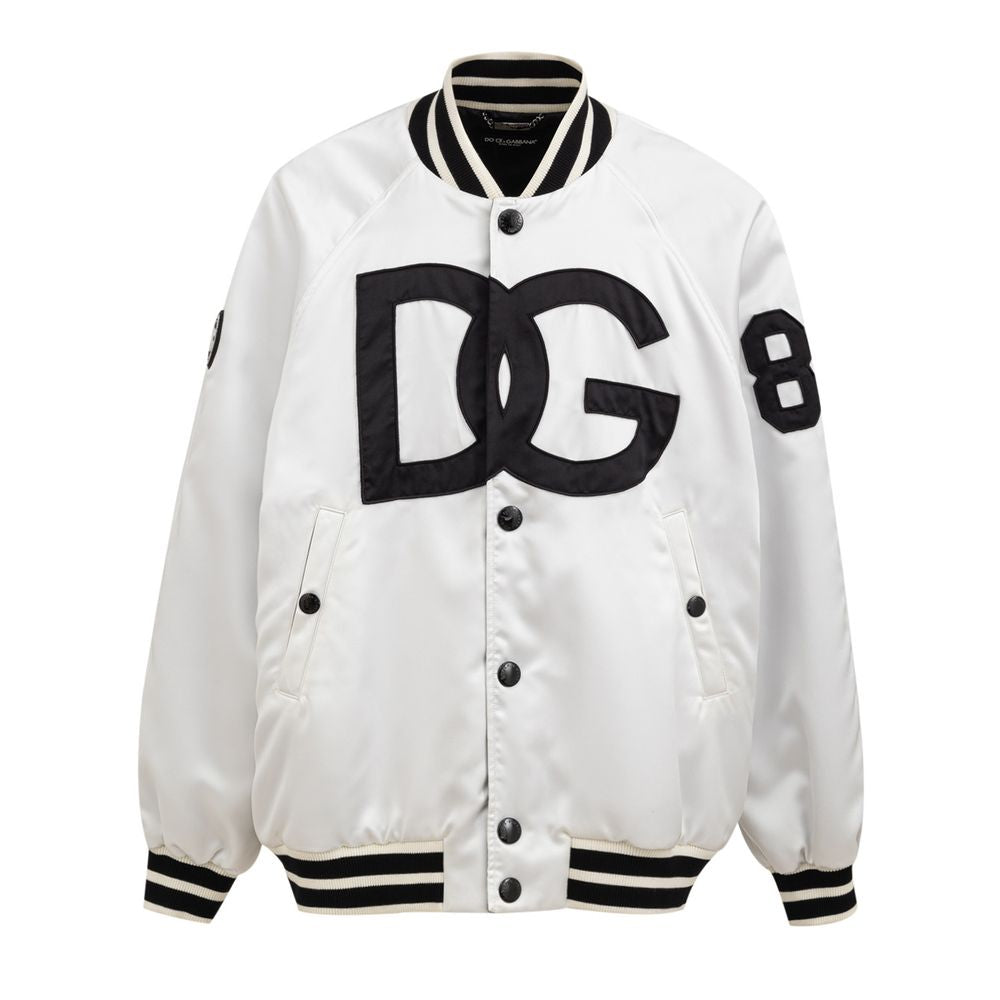 Beige Polyesterjacke von Dolce & Gabbana