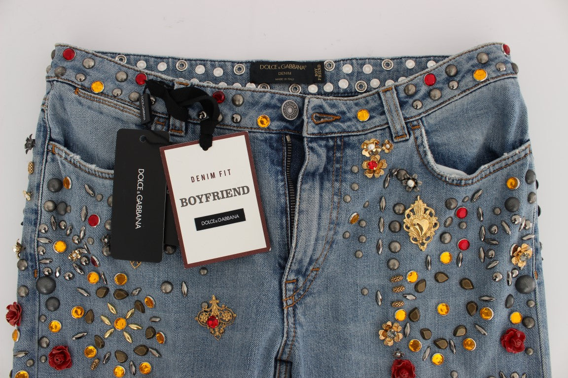 Dolce & Gabbana – Enchanted Sicily – Boyfriendjeans mit Kristallherz