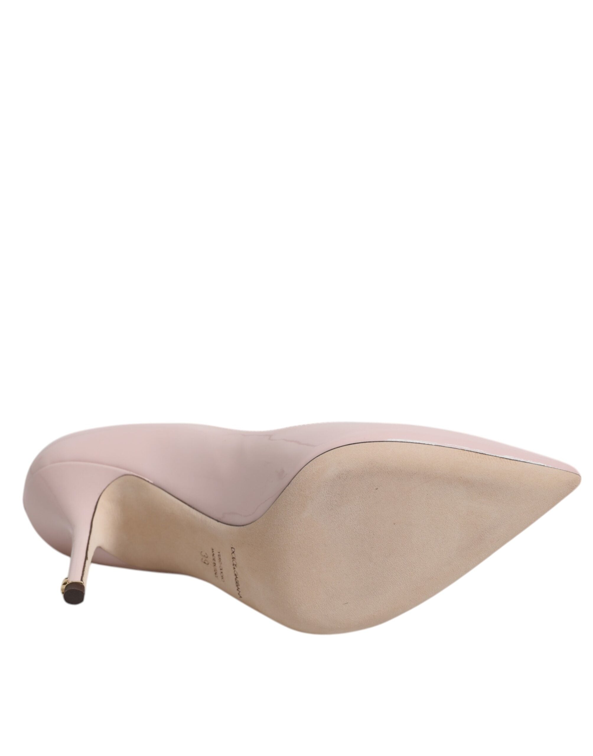 Dolce & Gabbana – Pumps aus rosa Lackleder mit Stilettoabsatz