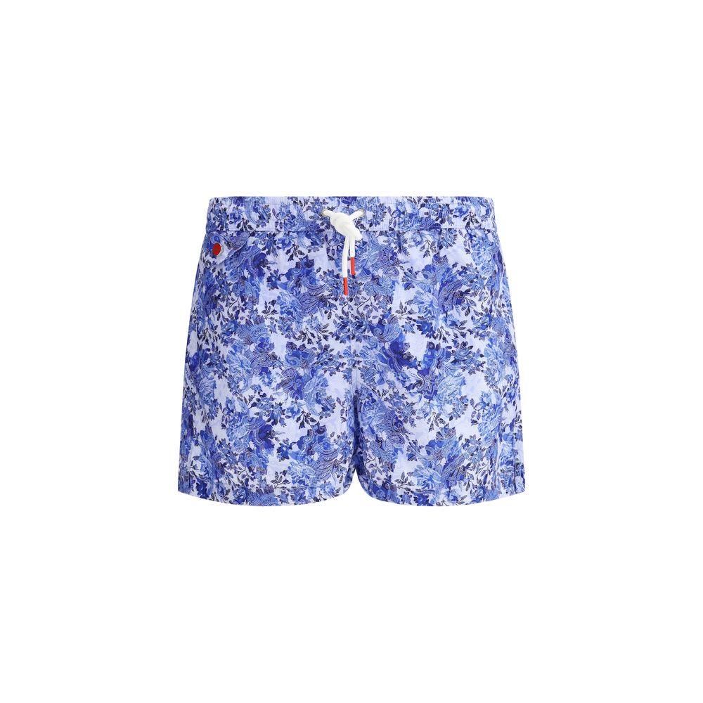Kiton Badeshorts mit Paisley-Print