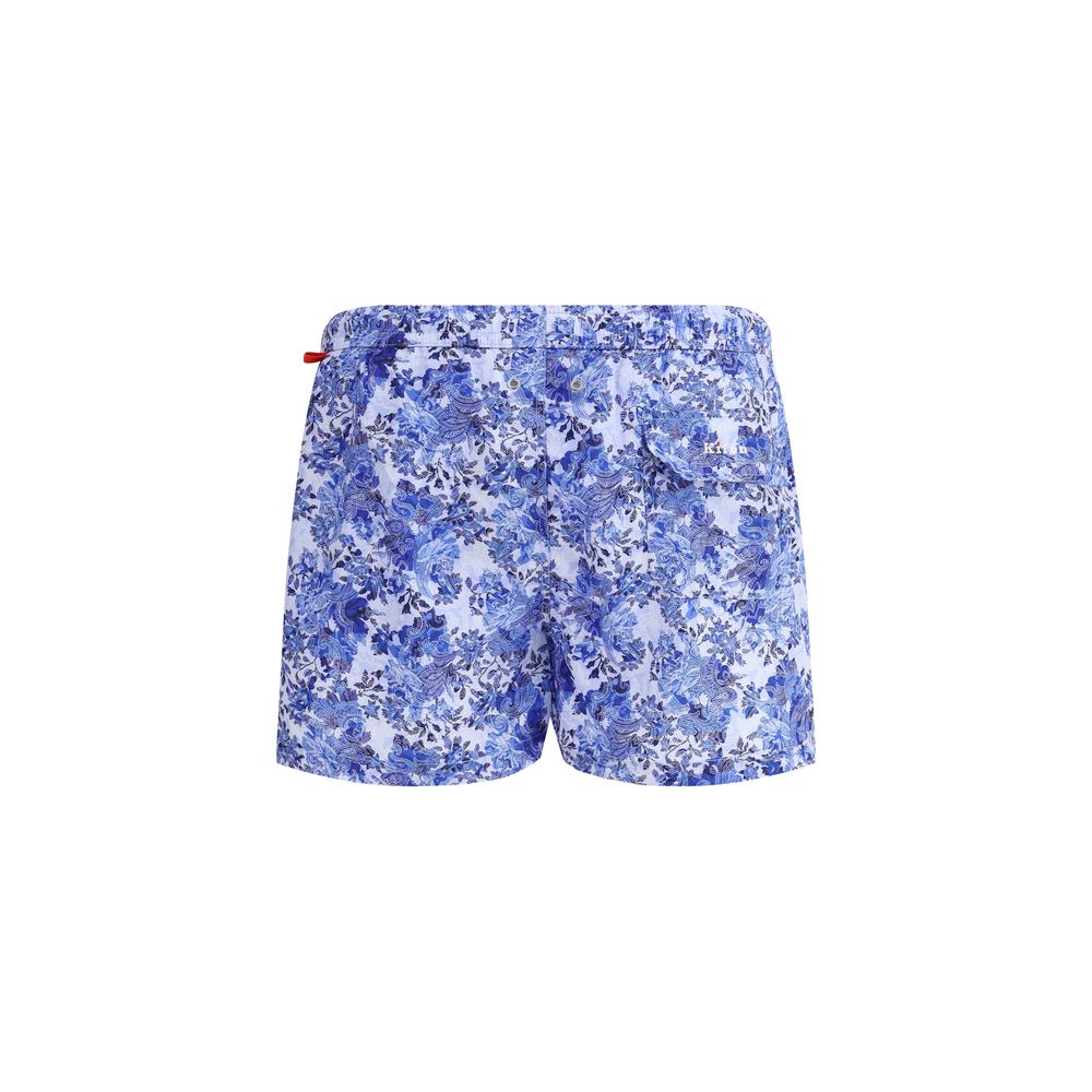 Kiton Badeshorts mit Paisley-Print