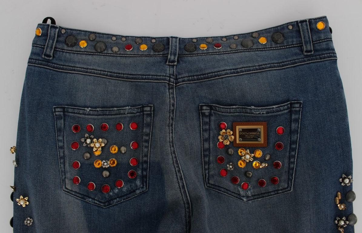 Dolce & Gabbana – Verzierte Boyfriendjeans „Enchanted Sicily“