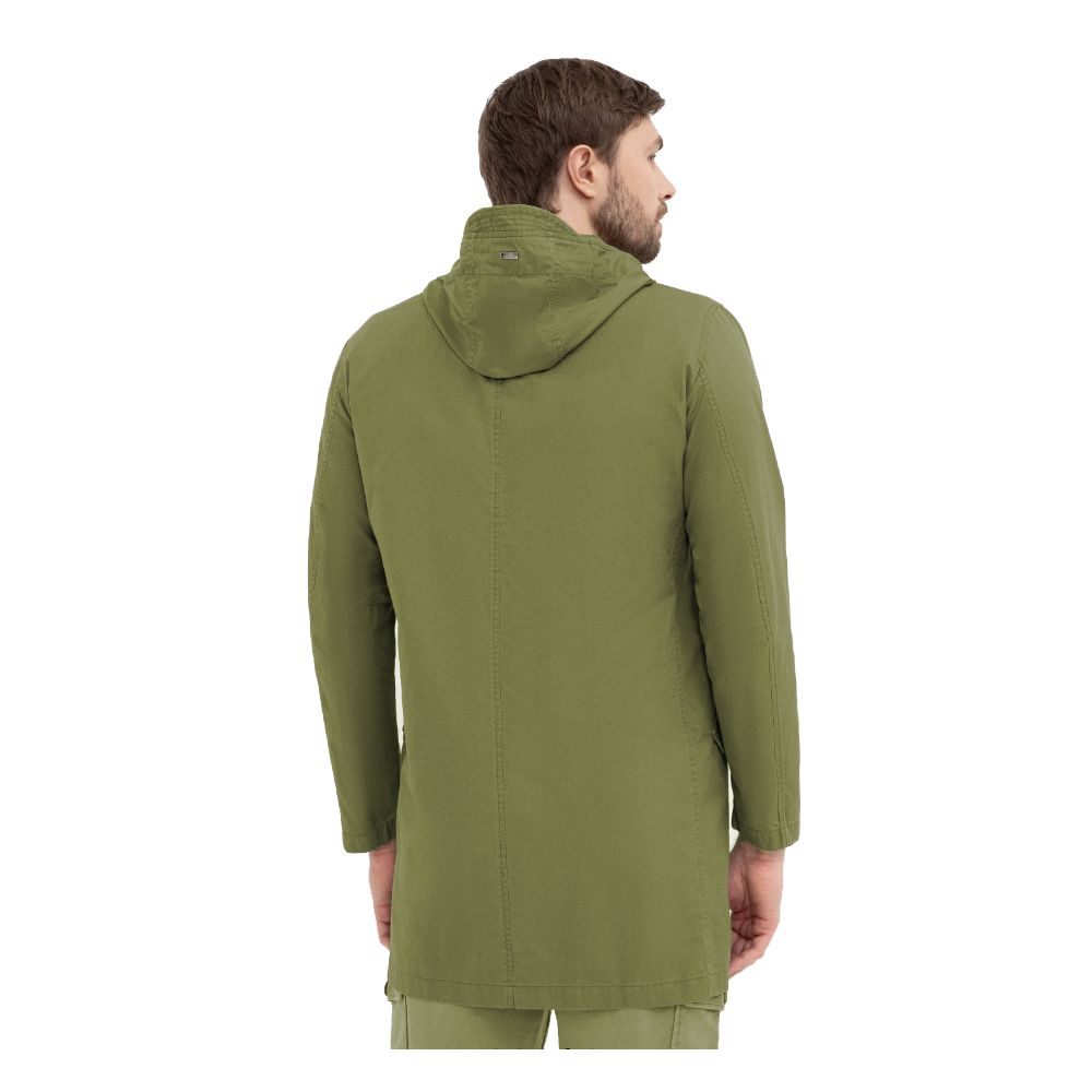Jachetă Herno din bumbac verde