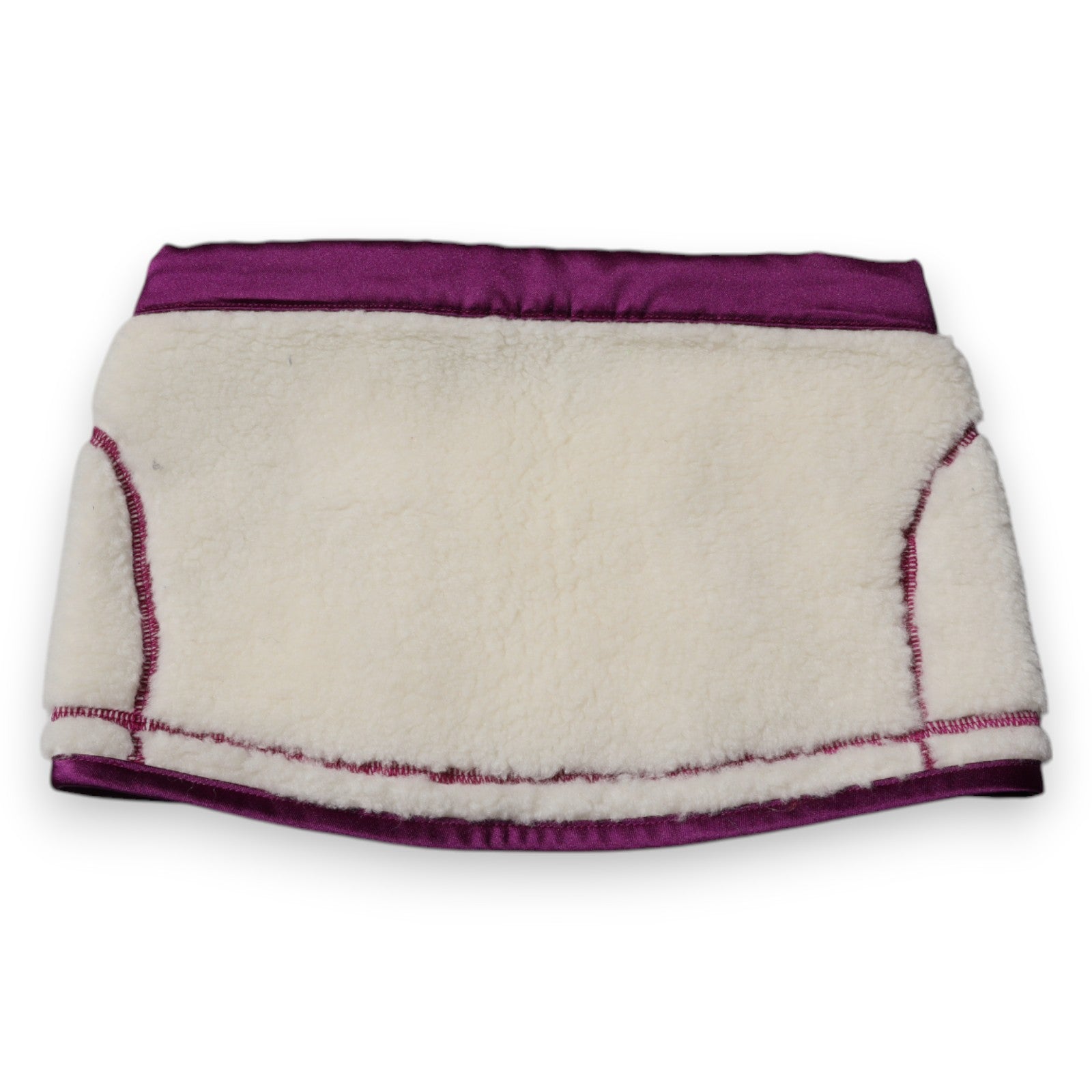 Eșarfă Dolce & Gabbana din fleece alb-violet din cașmir