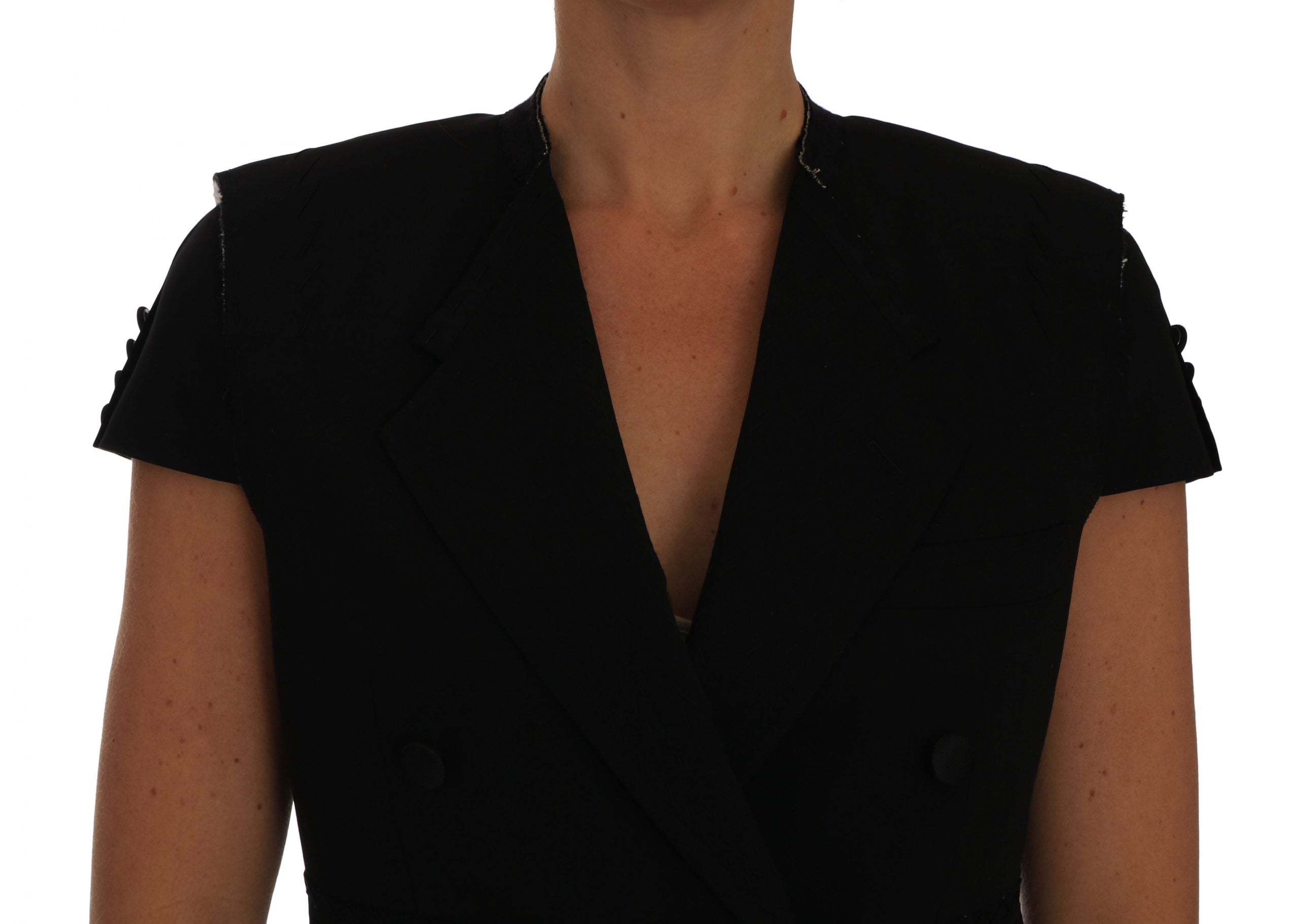 Dolce & Gabbana Schicker schwarzer kurzer Blazermantel