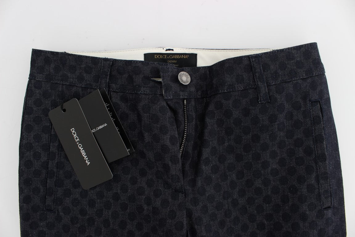 Dolce & Gabbana Schicke Caprijeans mit Punkten