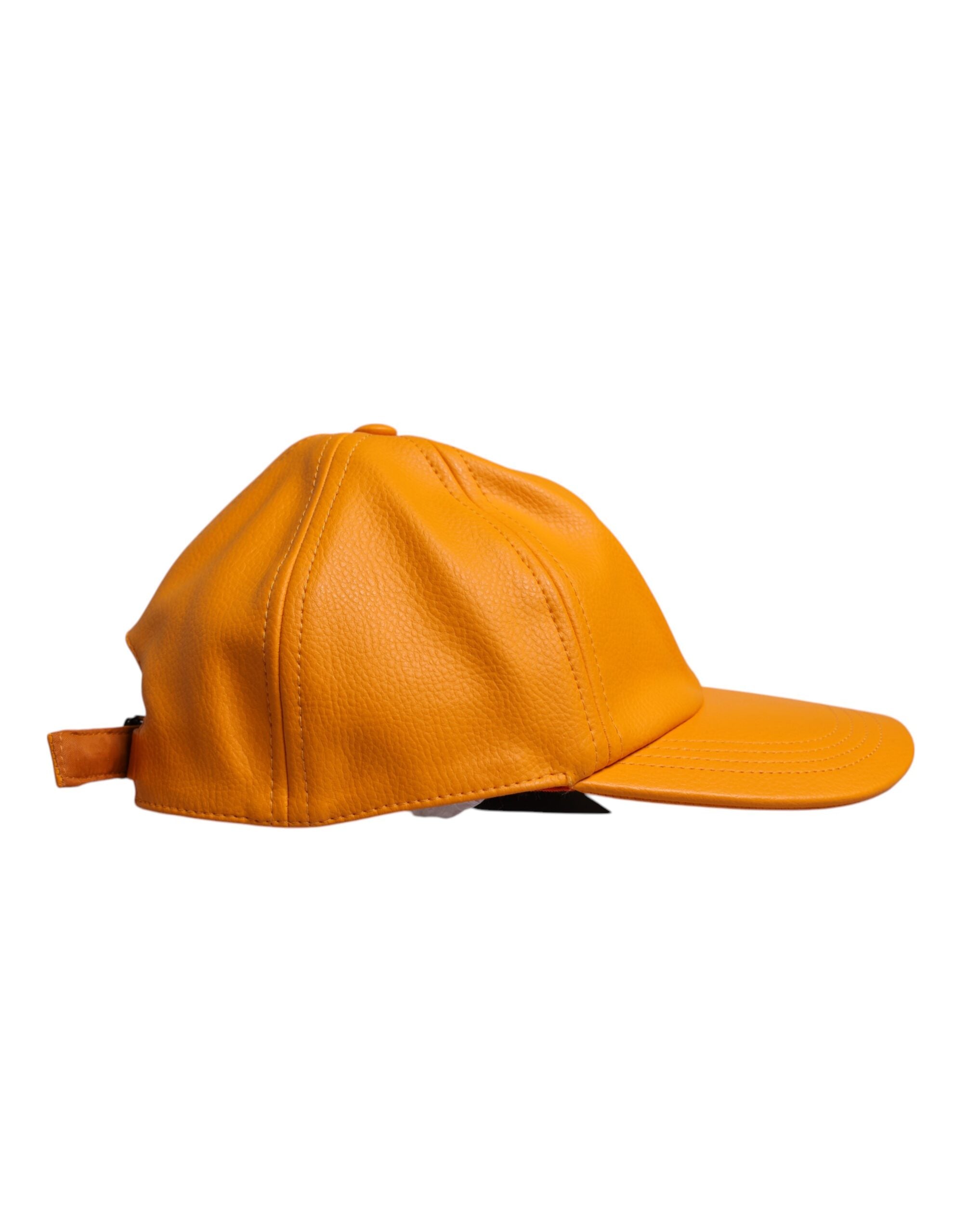 Șapcă de baseball Dolce & Gabbana portocalie din bumbac cu 6 panouri