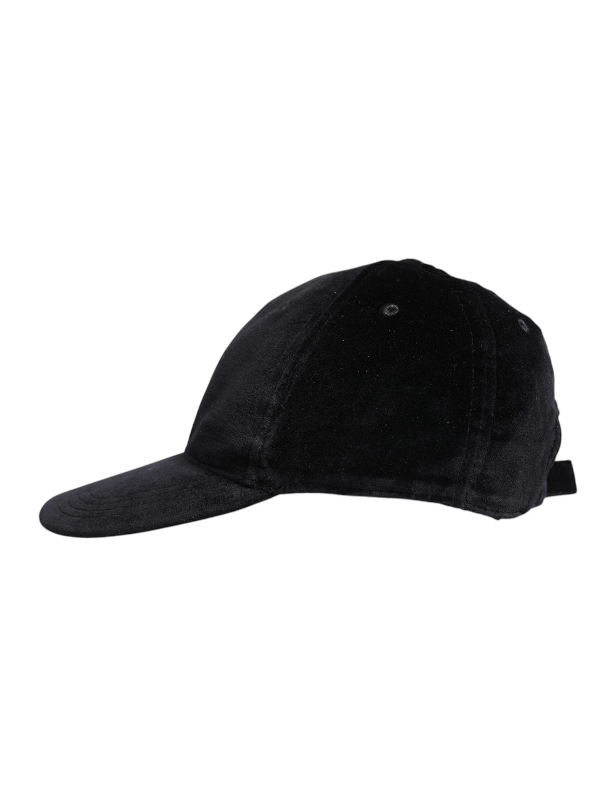 Șapcă de baseball Dolce & Gabbana neagră din bumbac cu 6 panouri