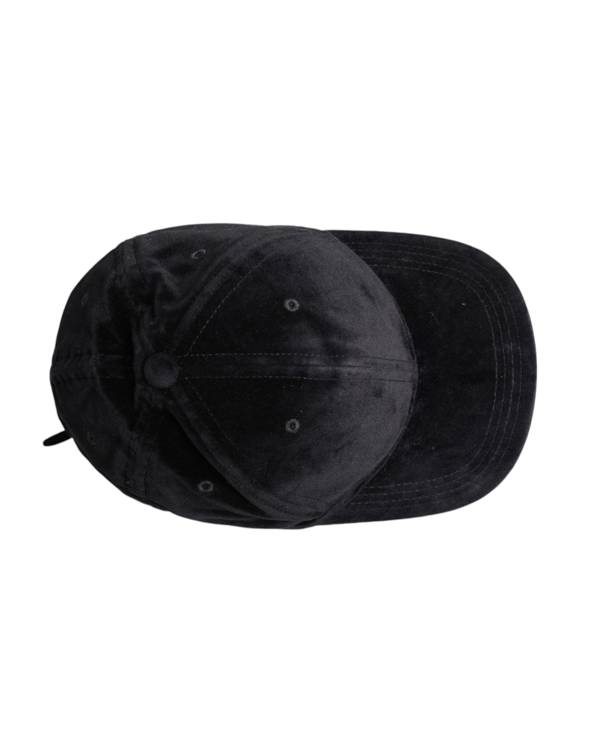 Șapcă de baseball Dolce & Gabbana neagră din bumbac cu 6 panouri