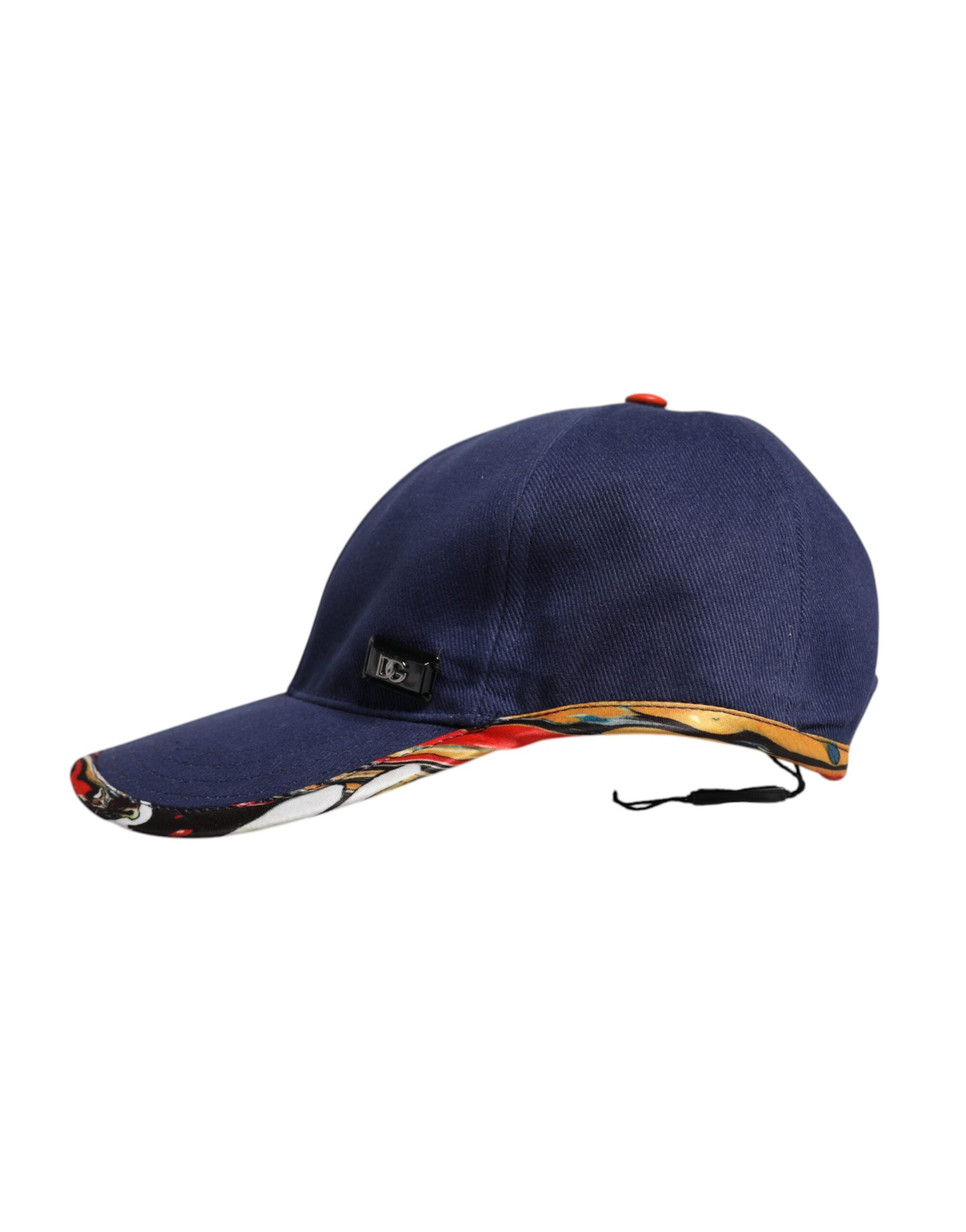 Șapcă de baseball Dolce & Gabbana albastră din bumbac cu 6 panouri
