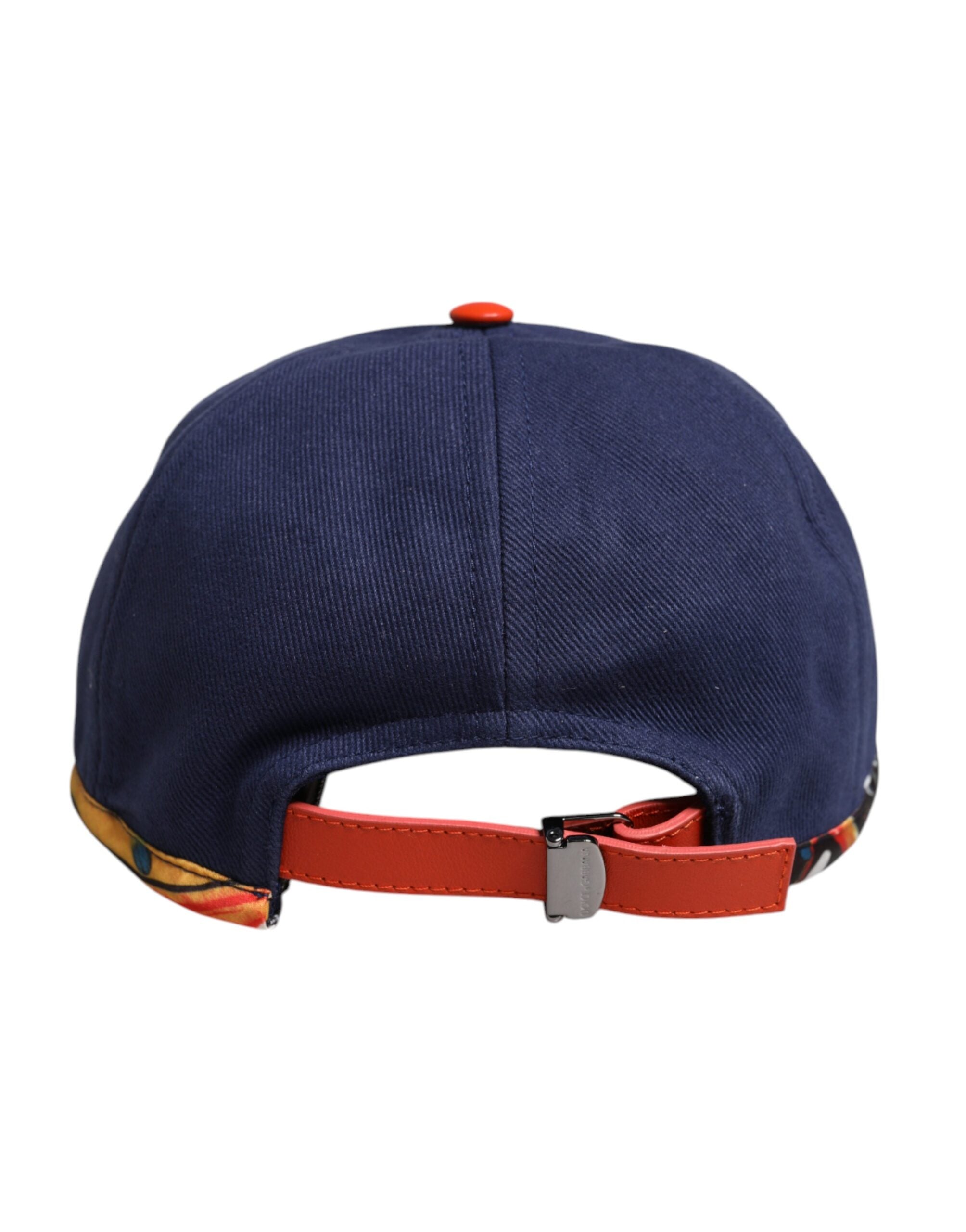 Șapcă de baseball Dolce & Gabbana albastră din bumbac cu 6 panouri