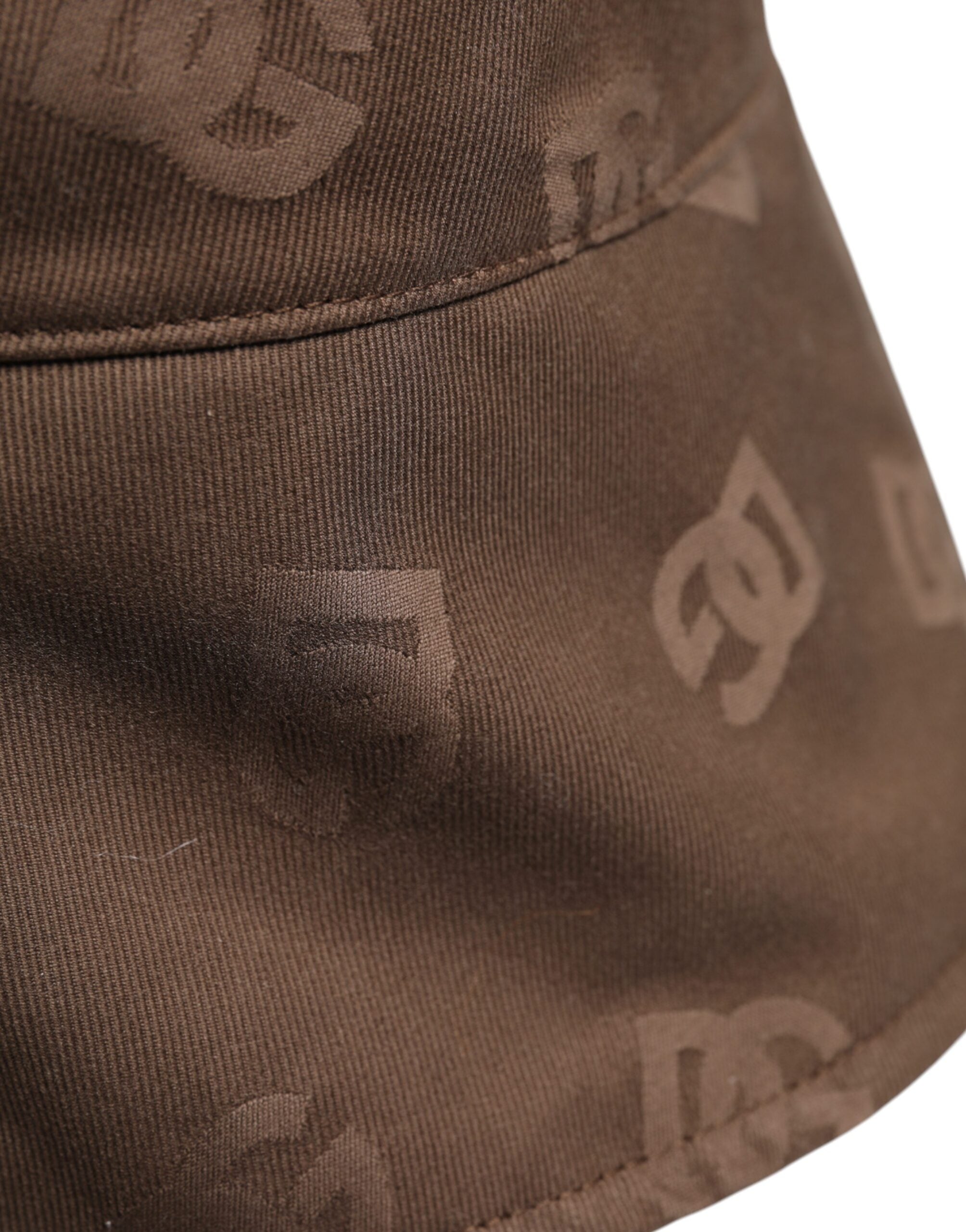 Șapcă Dolce & Gabbana maro cu logo și monogramă din bumbac