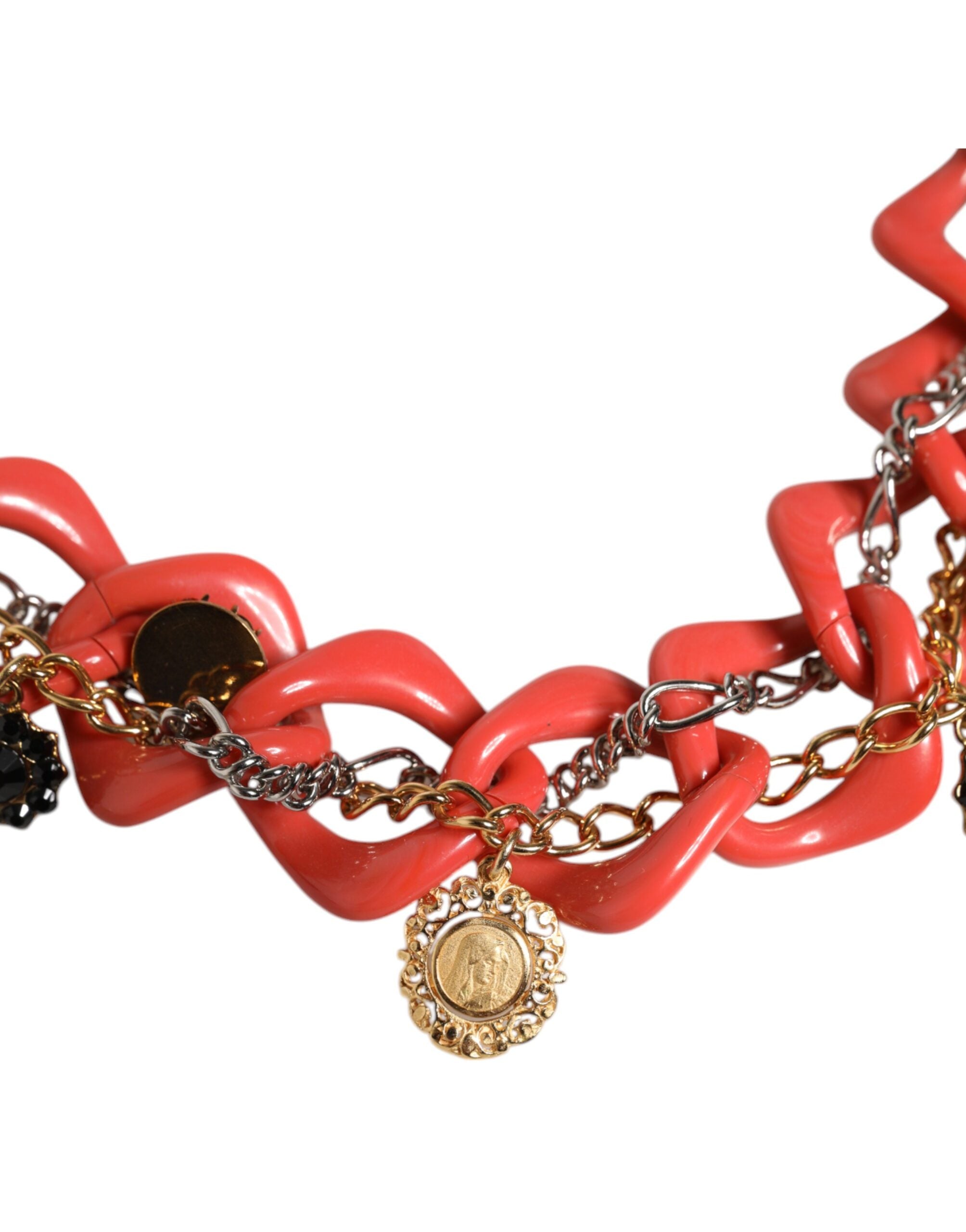 Curea Dolce & Gabbana cu lanț decorativ multicolor