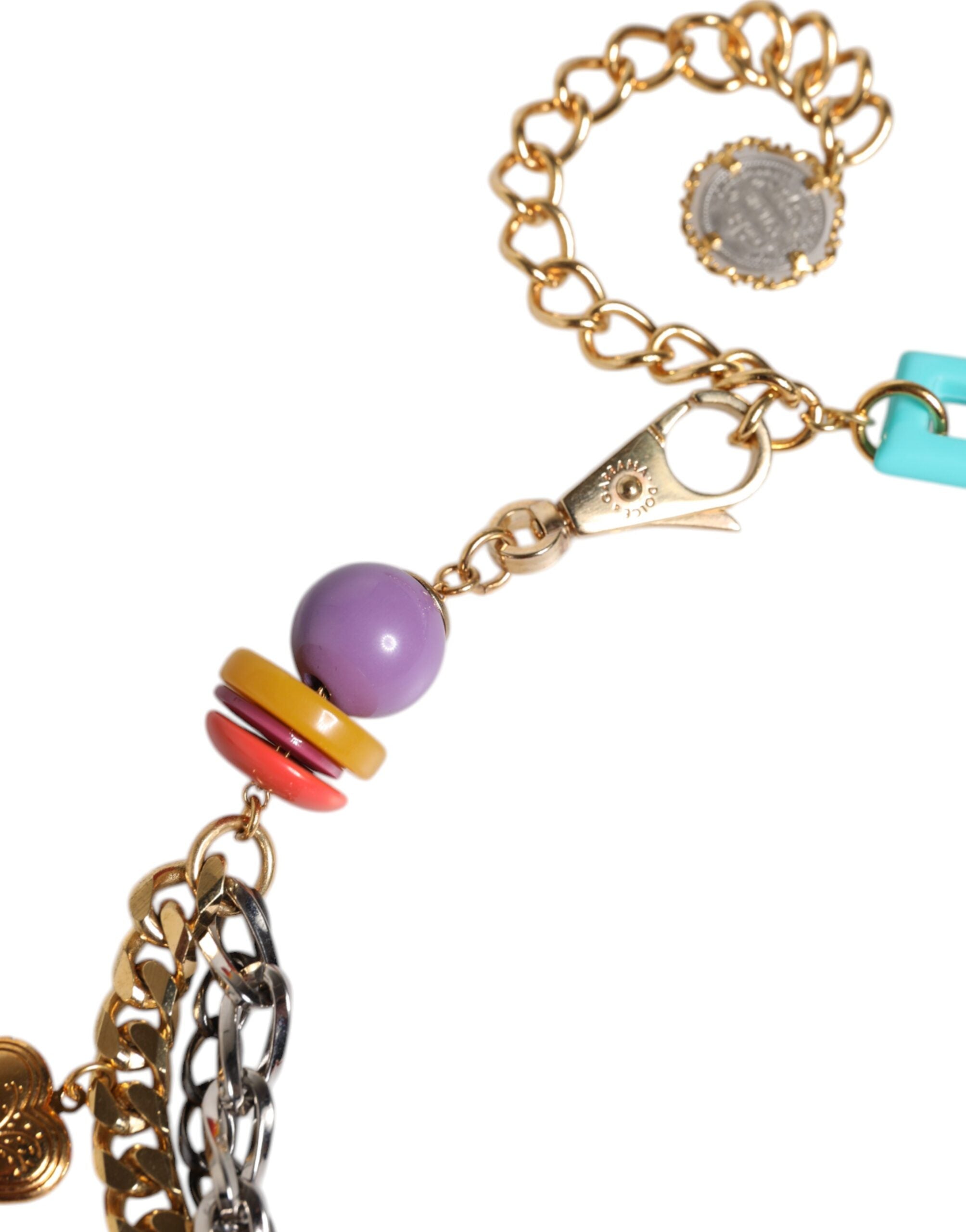 Curea Dolce & Gabbana cu lanț decorativ multicolor