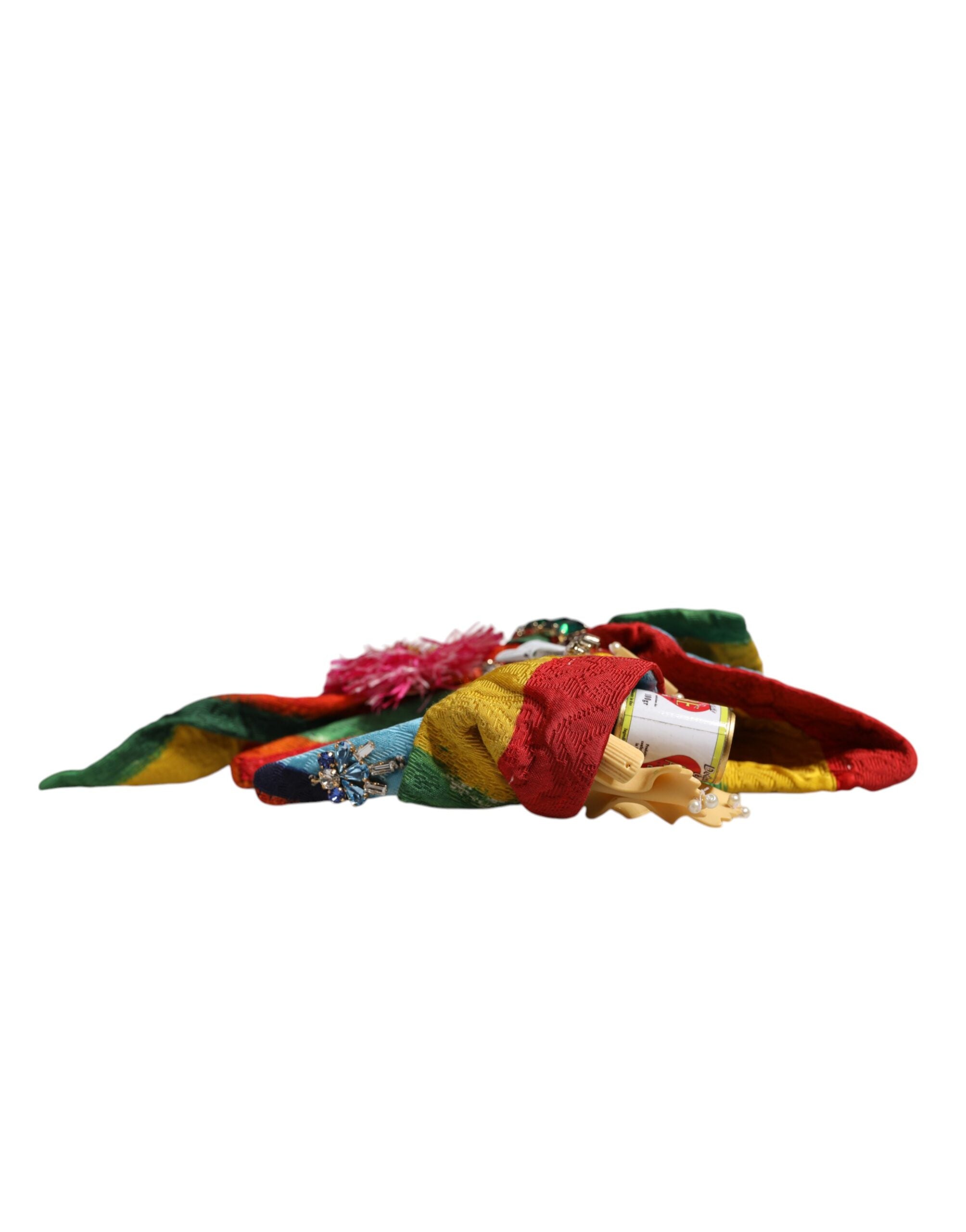 Bentiță Dolce & Gabbana cu diademă și cristale florale multicolore
