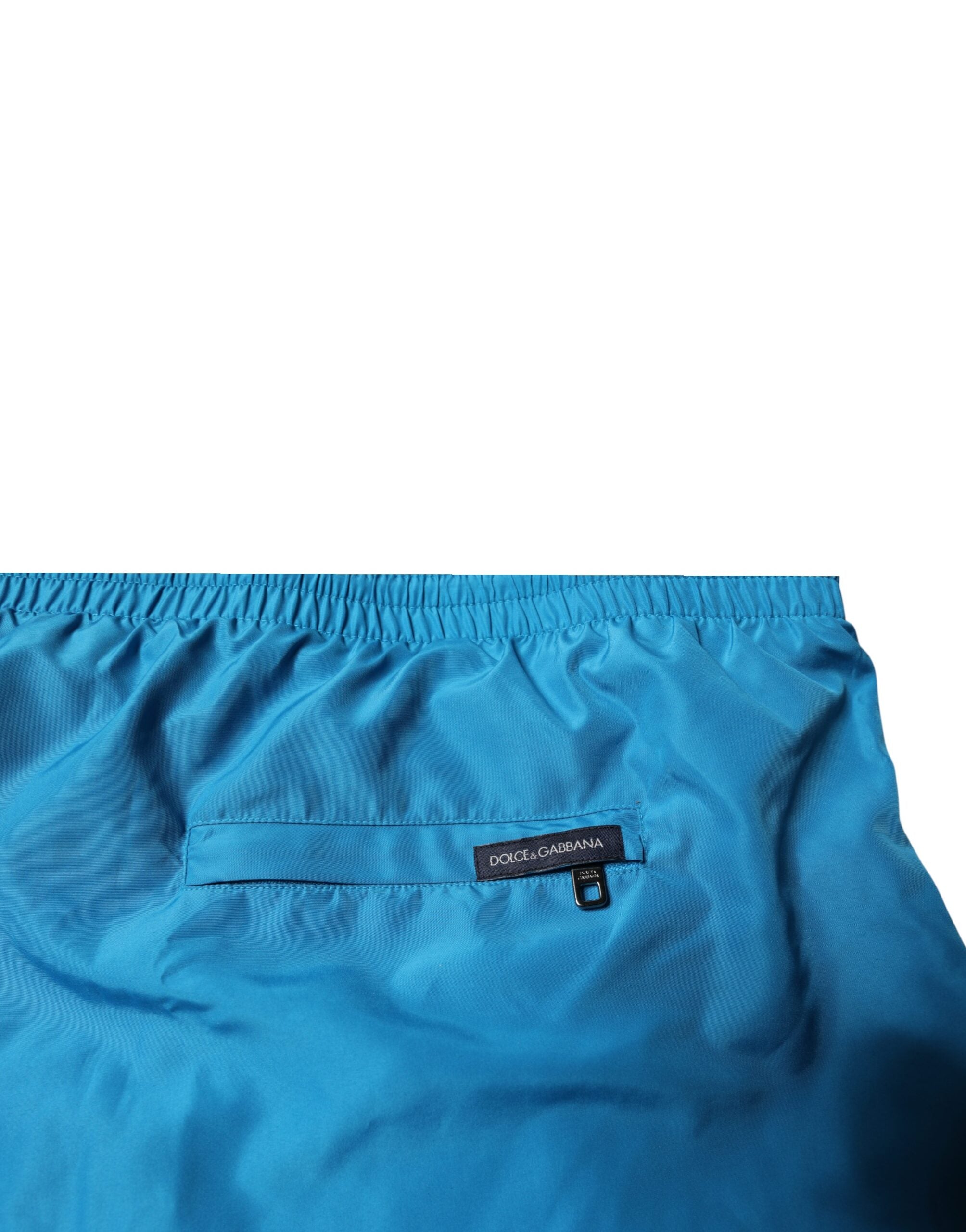 Dolce & Gabbana – Türkisfarbene Strandshorts mit Logo, 2-teilige Bademode