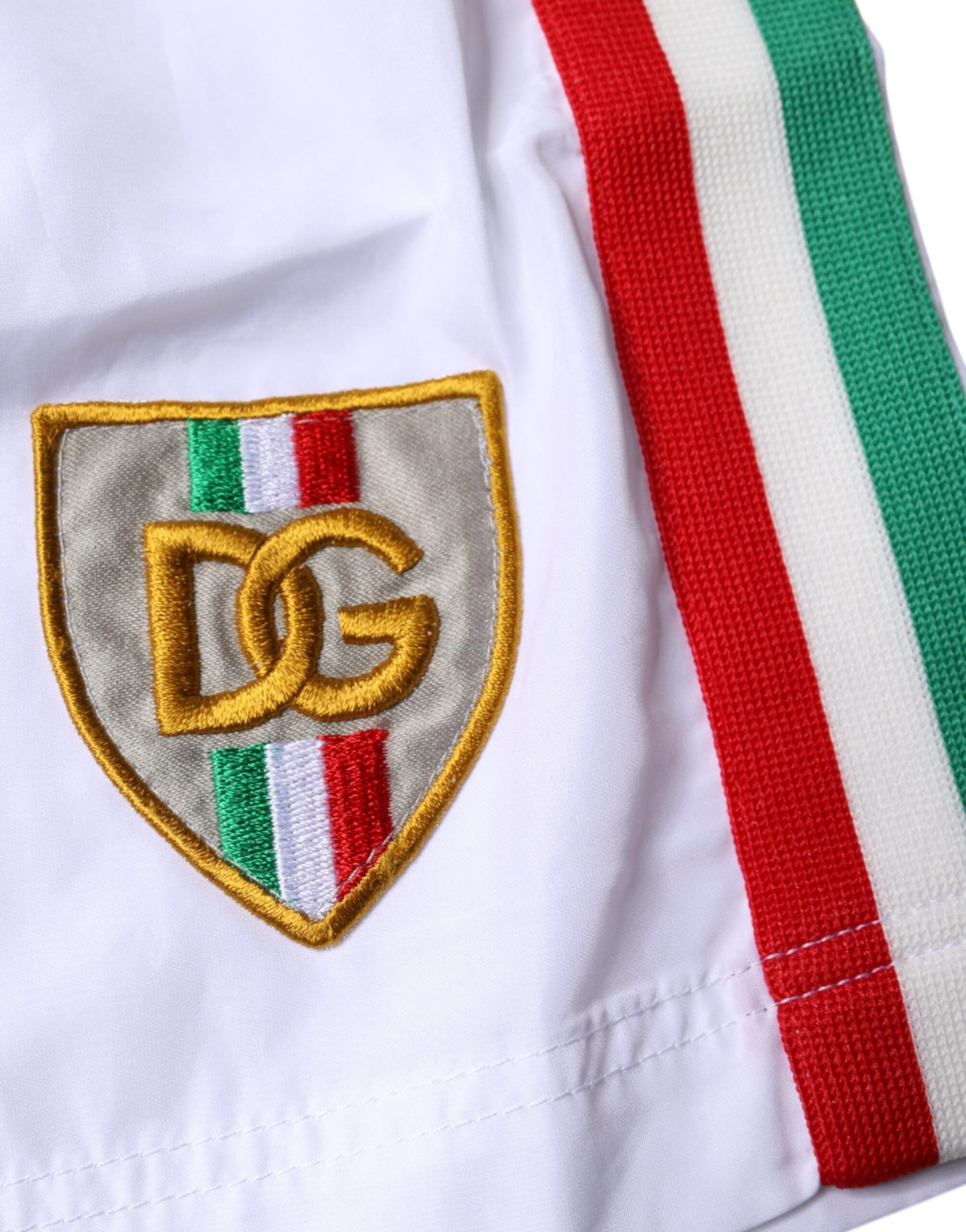Dolce & Gabbana – Strandshorts mit weißen Streifen, 2-teilige Bademode