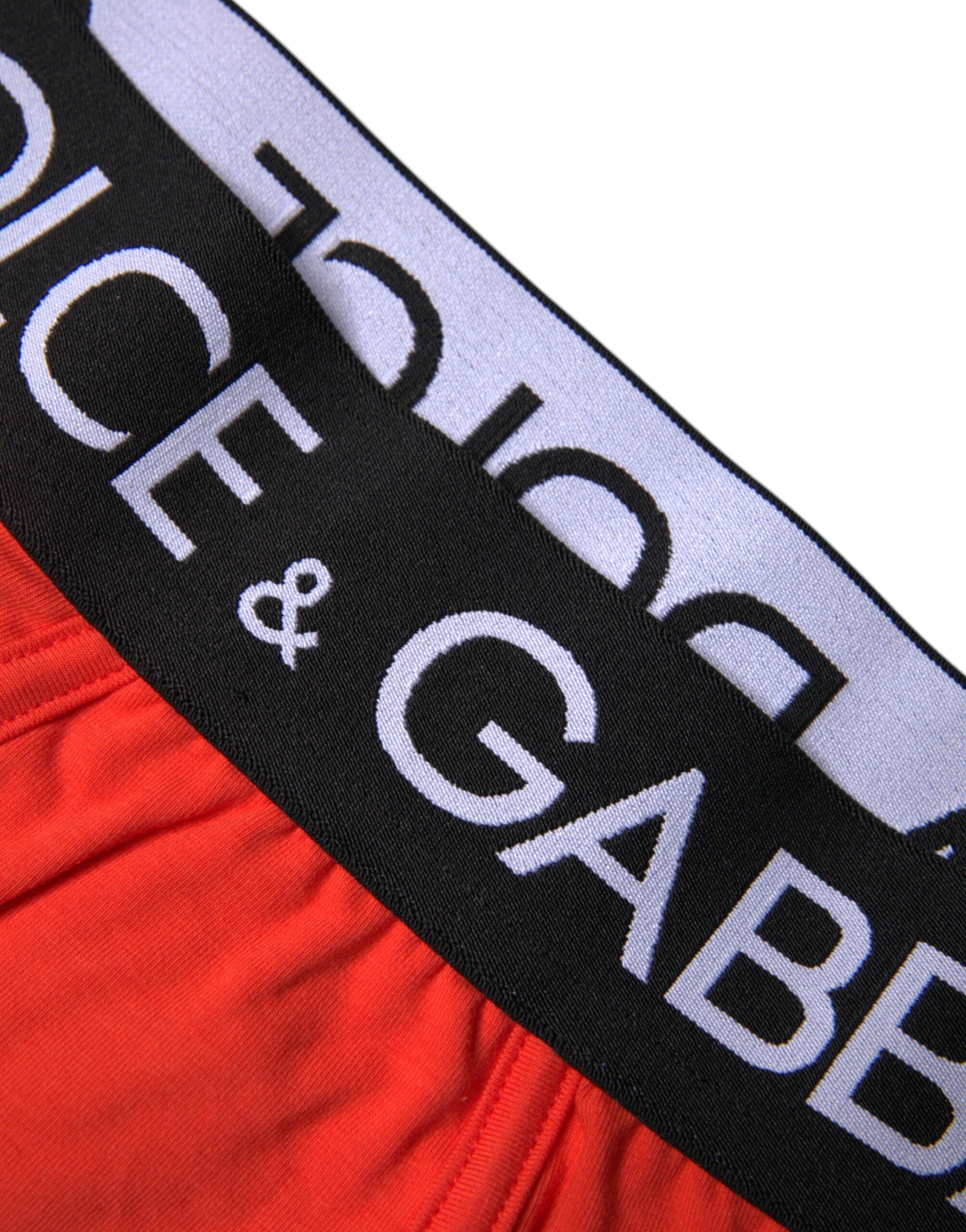 Dolce & Gabbana – Rote Boxershorts aus Stretch-Baumwolle für Herren in regulärer Passform