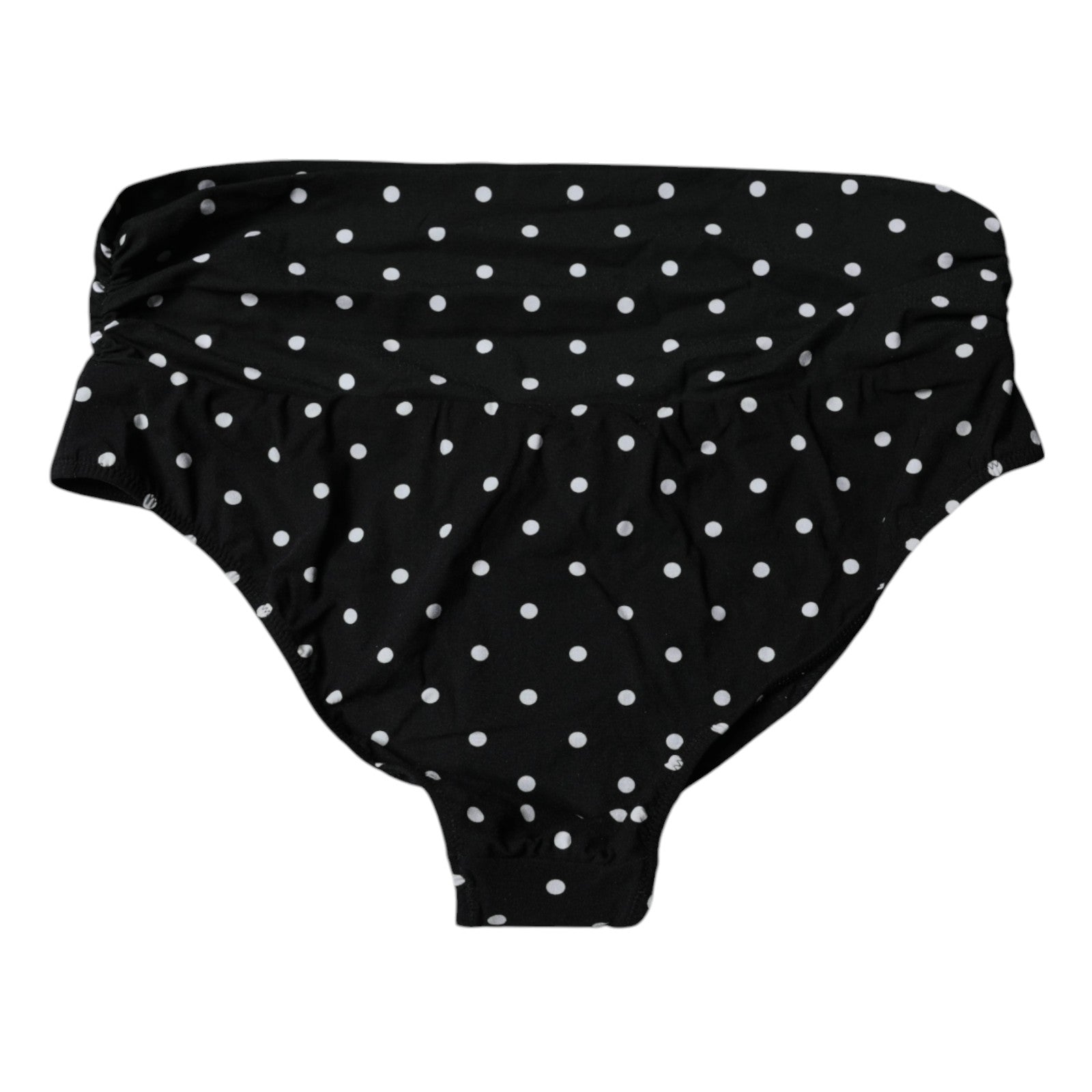 Dolce & Gabbana – Schwarzer Badeanzug mit Punkten, Bikinihose, Bademode