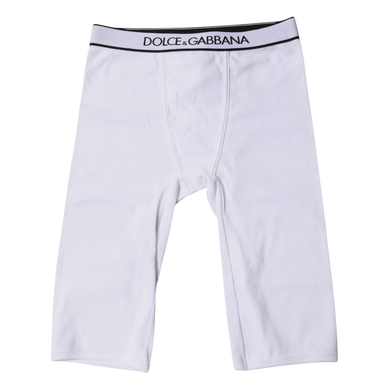 Dolce & Gabbana – Kurze Strumpfhose aus Baumwolle mit weißem Logo