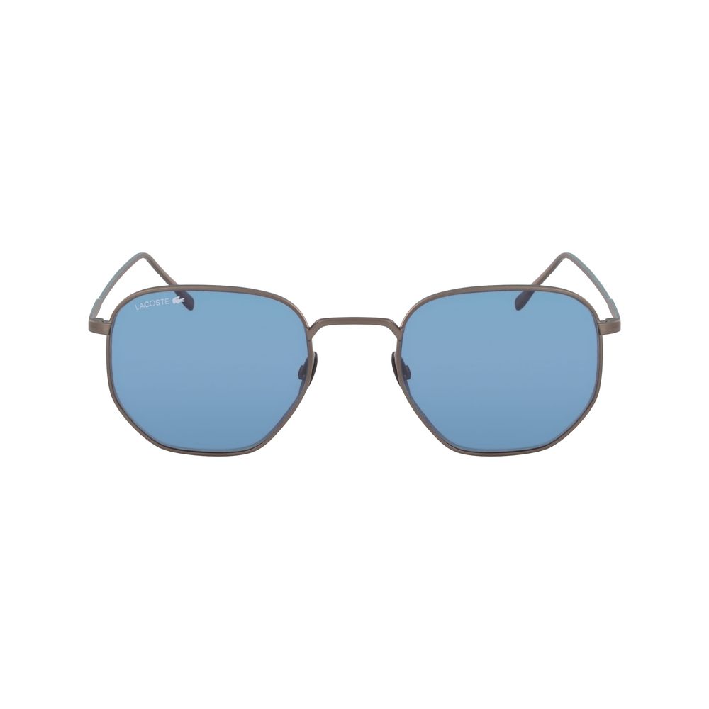 Lacoste – Graue Sonnenbrille aus Metall