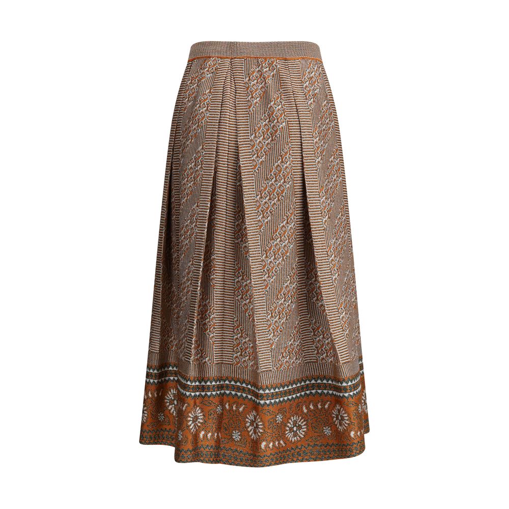 Valentino – Strick-Midirock aus Lurex