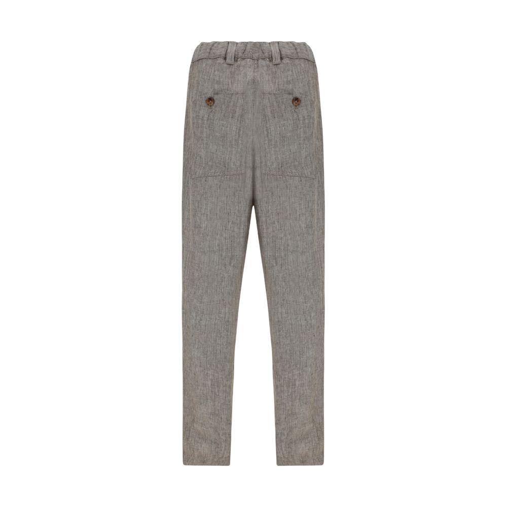 Pantaloni din in Brunello Cucinelli