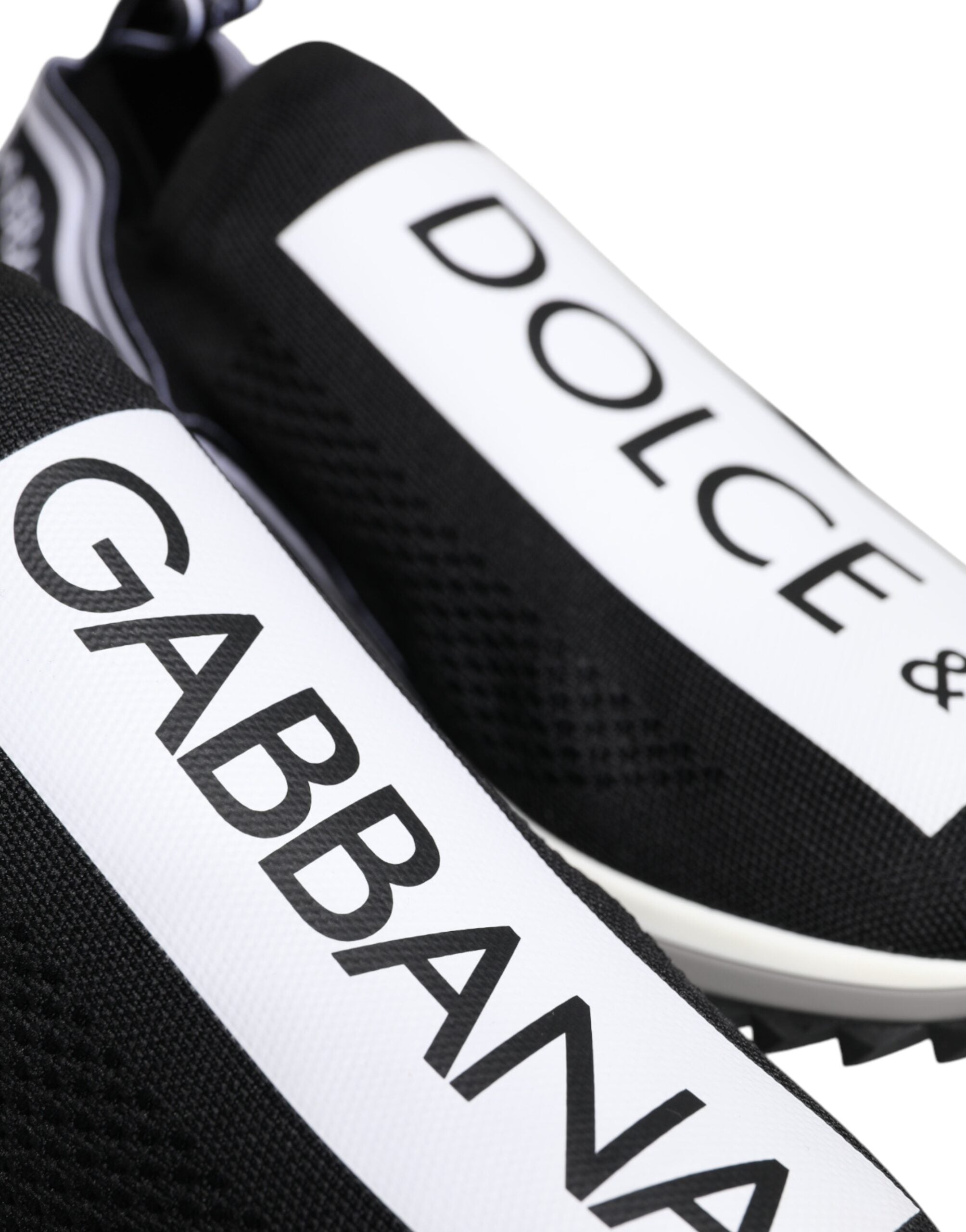 Dolce & Gabbana Sorrento Slip-On Sneakers in Schwarz/Weiß