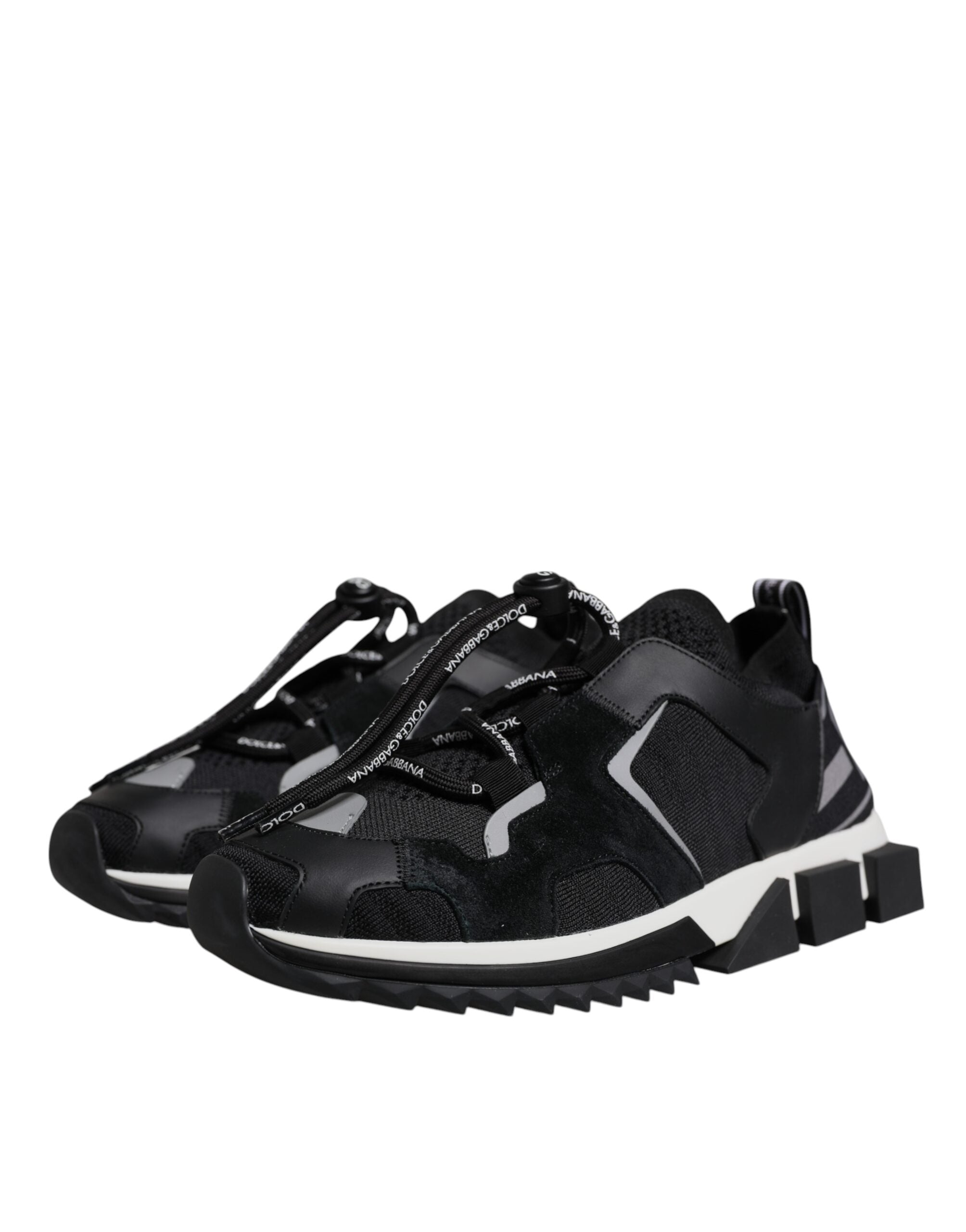 Dolce & Gabbana Sorrento Trekking-Sneakers aus schwarzem Mesh