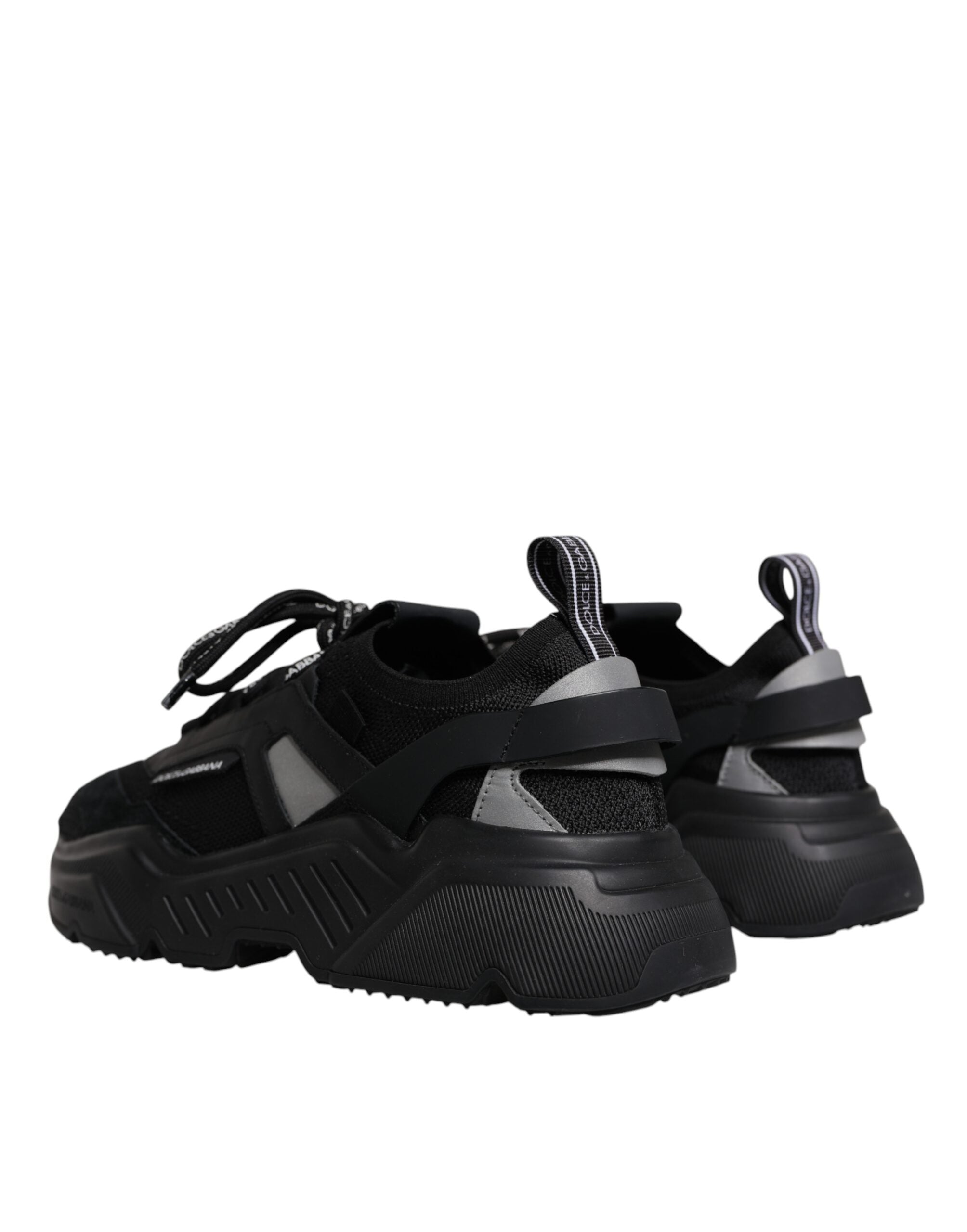 Dolce & Gabbana – Daymaster – Niedrige Sneaker aus schwarzem Leder